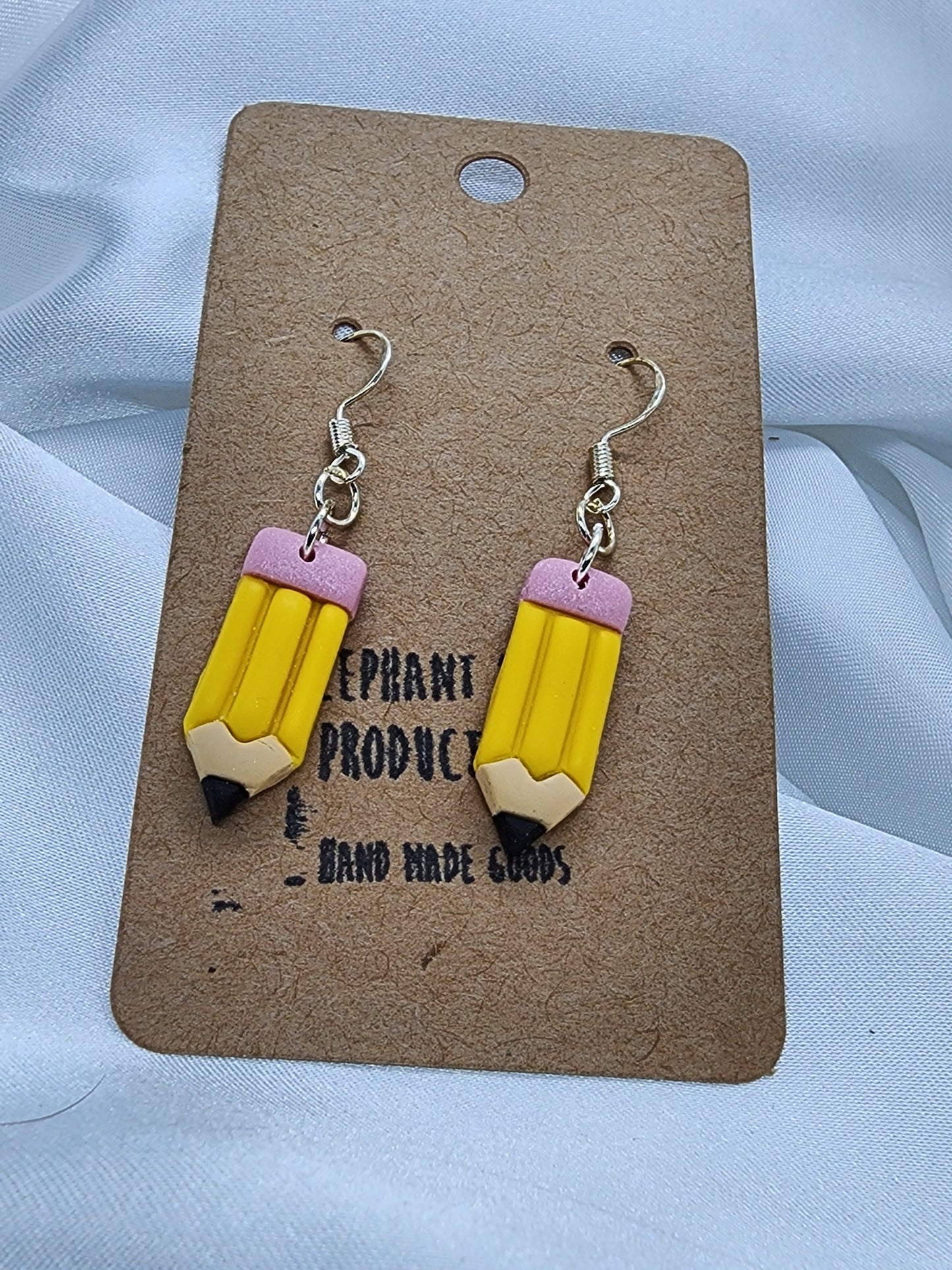 Small Pencil Hook Earrings