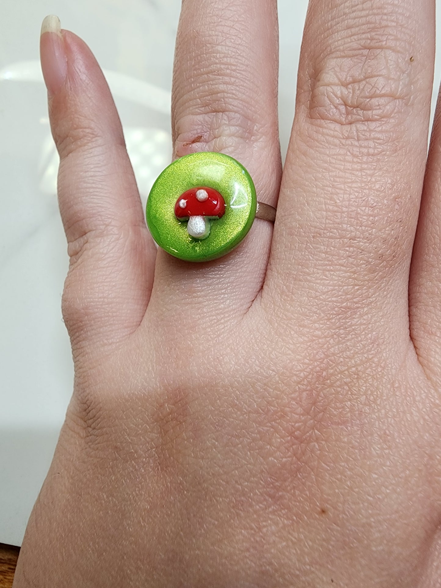 Little Mushroom Ring π Handmade