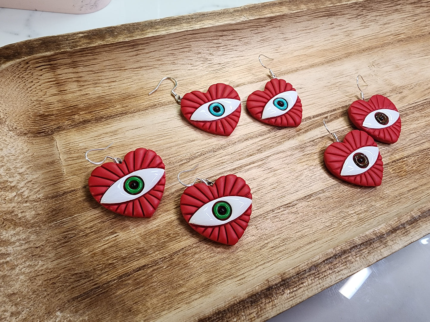 Green Eyed Monster Earrings