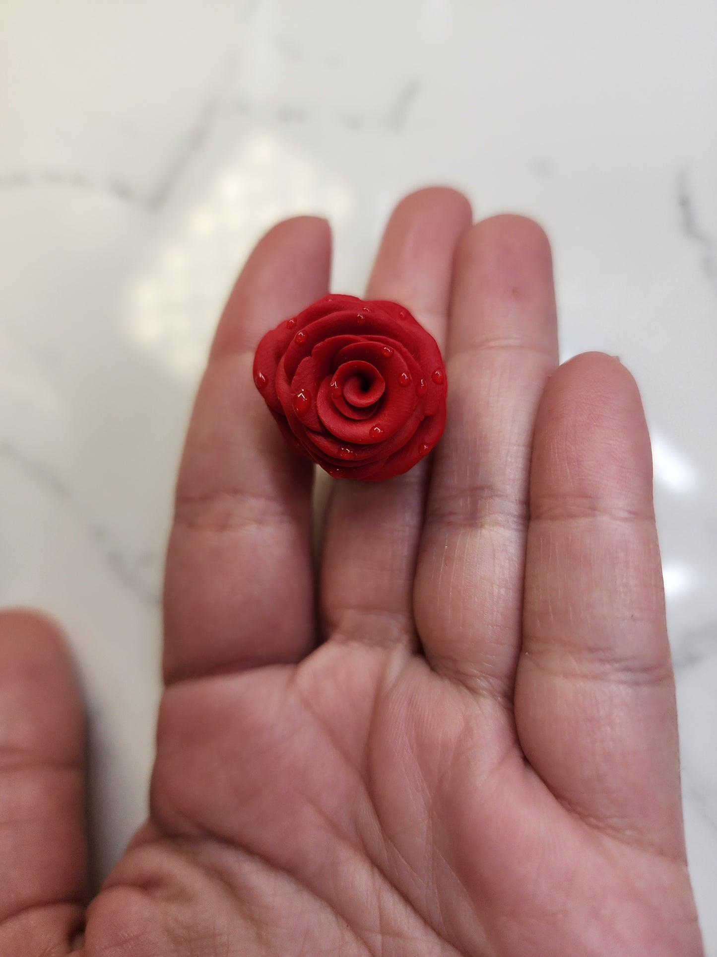 Red Rose Brooch/ Pin
