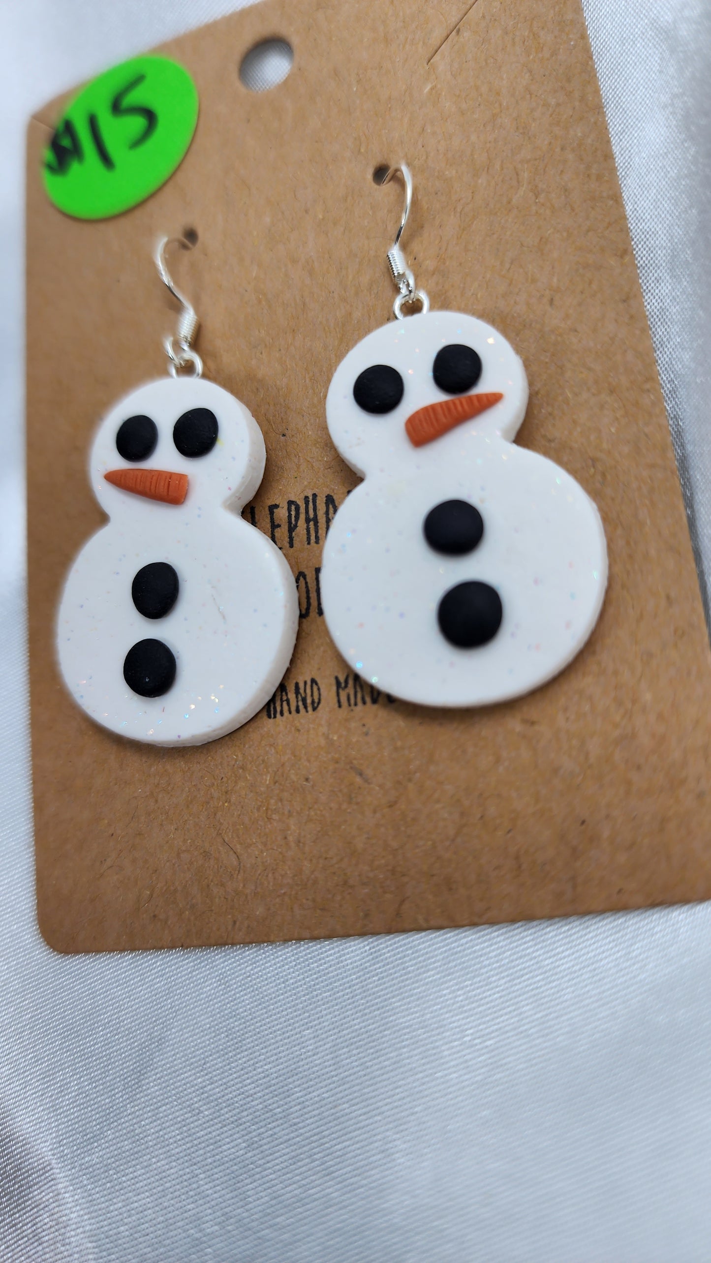 Snowman Earrings