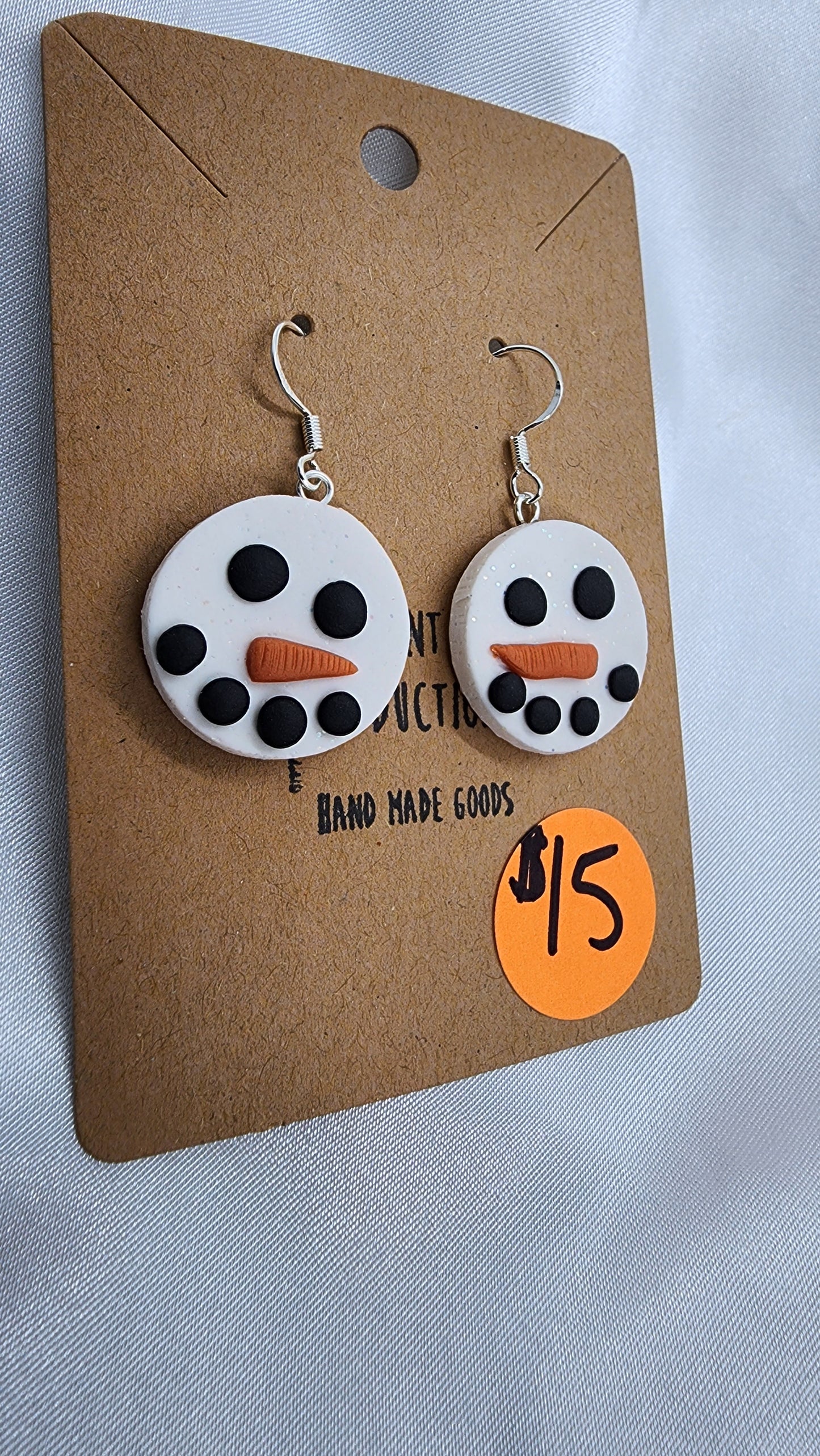 Snowman Hook Earrings