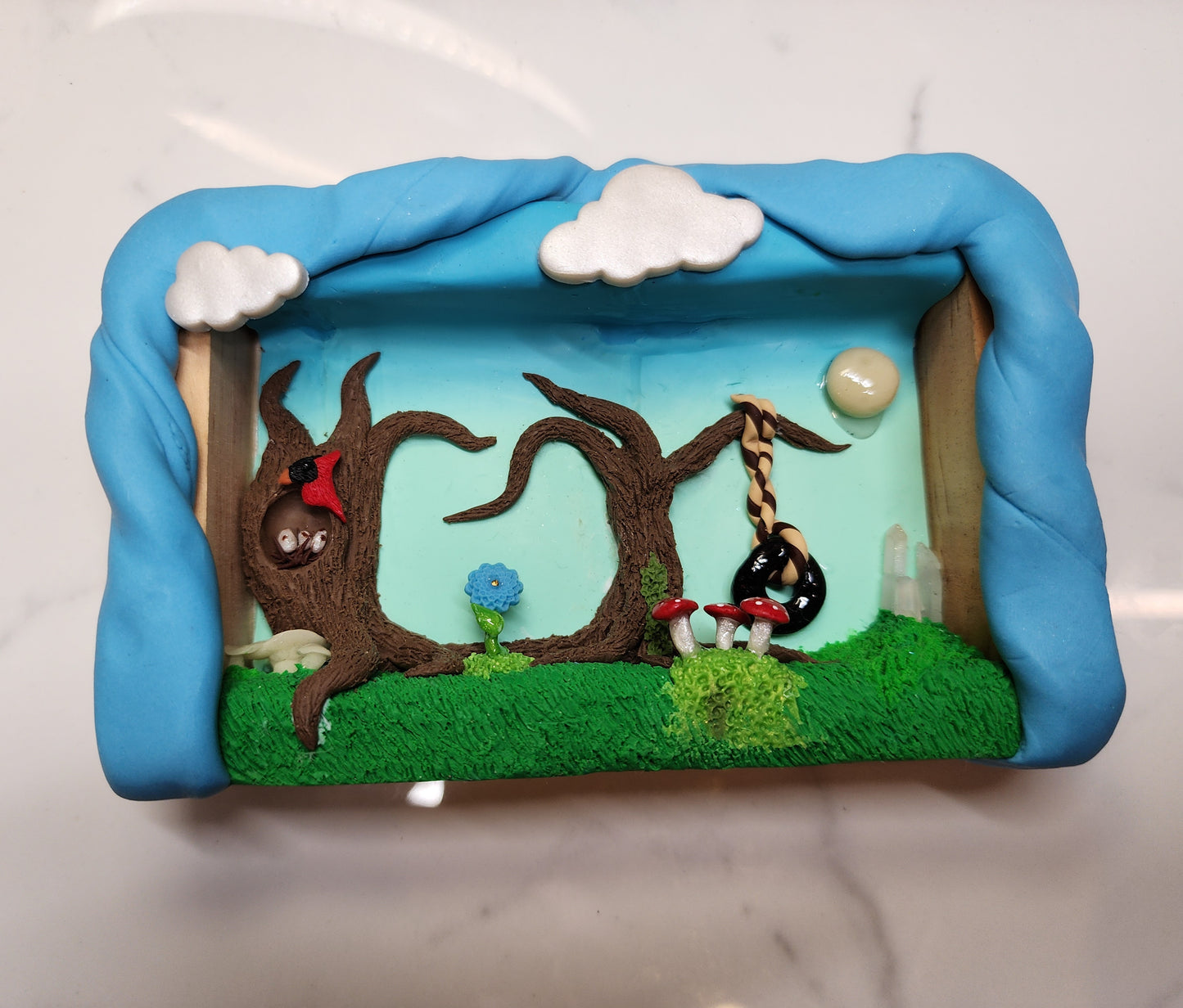 Backyard Magic Scenery Sculpture Art
