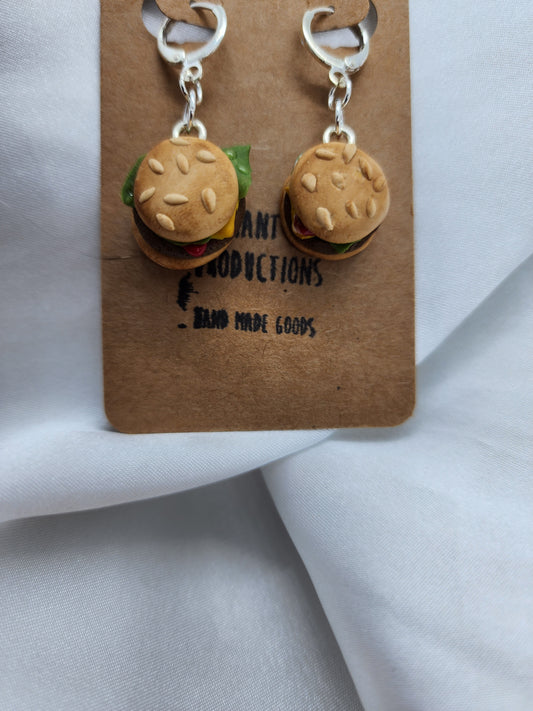 Cheeseburger Earrings