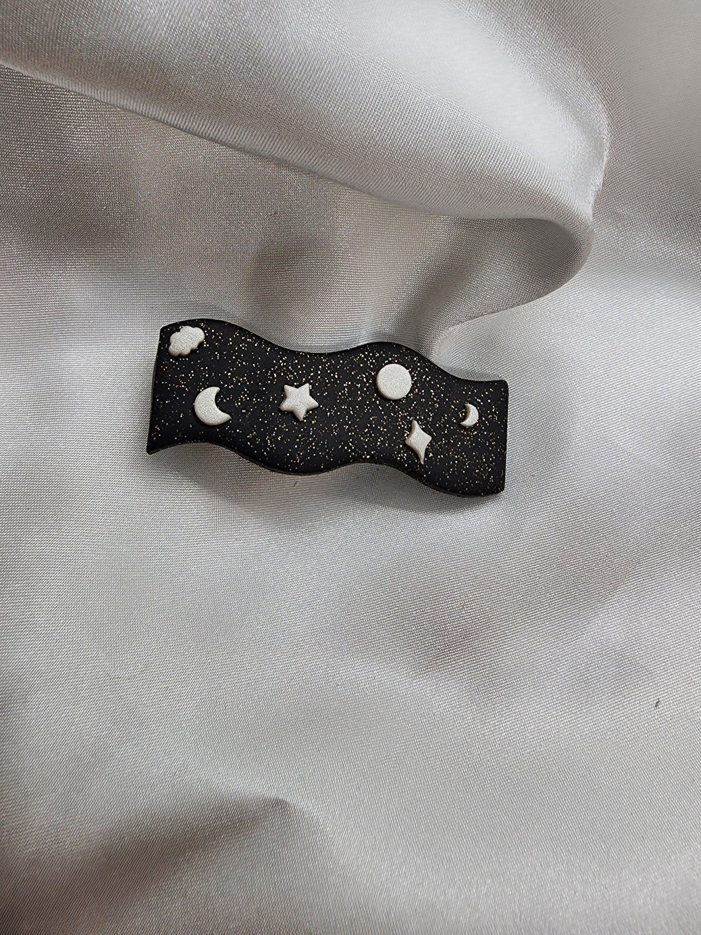 Moon and Stars Hair clip
