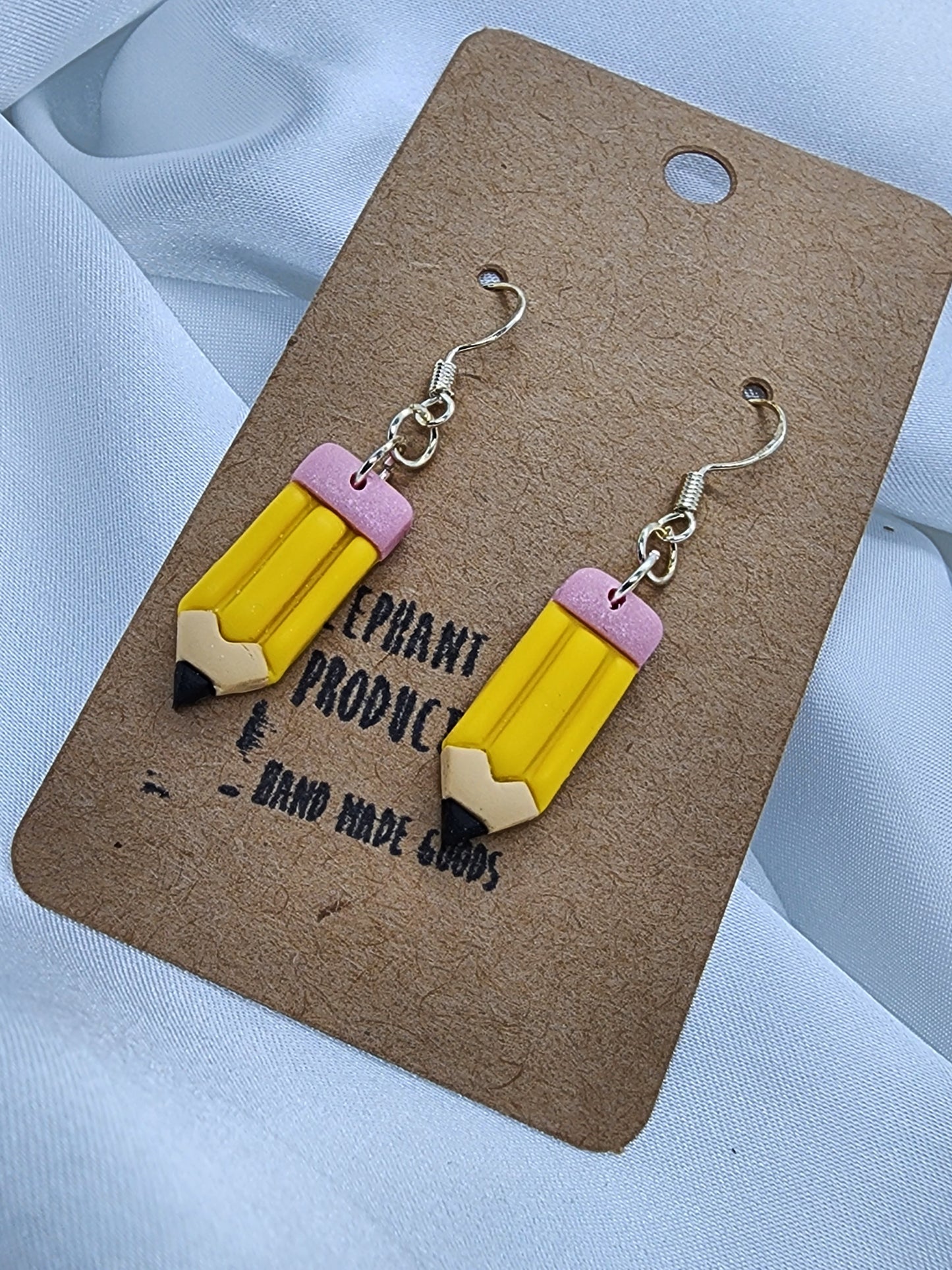Small Pencil Hook Earrings