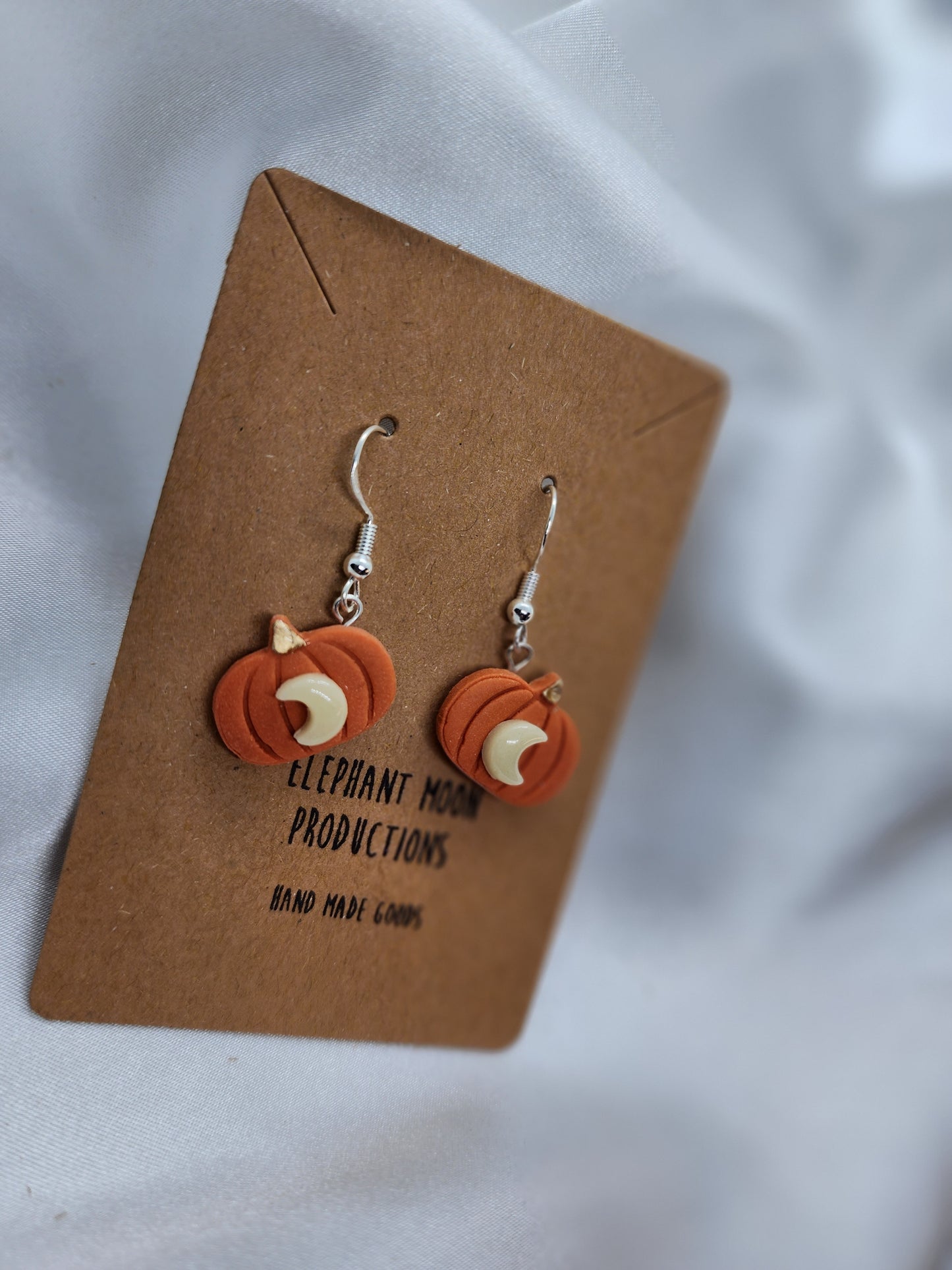 Pumpkin Moon Earrings