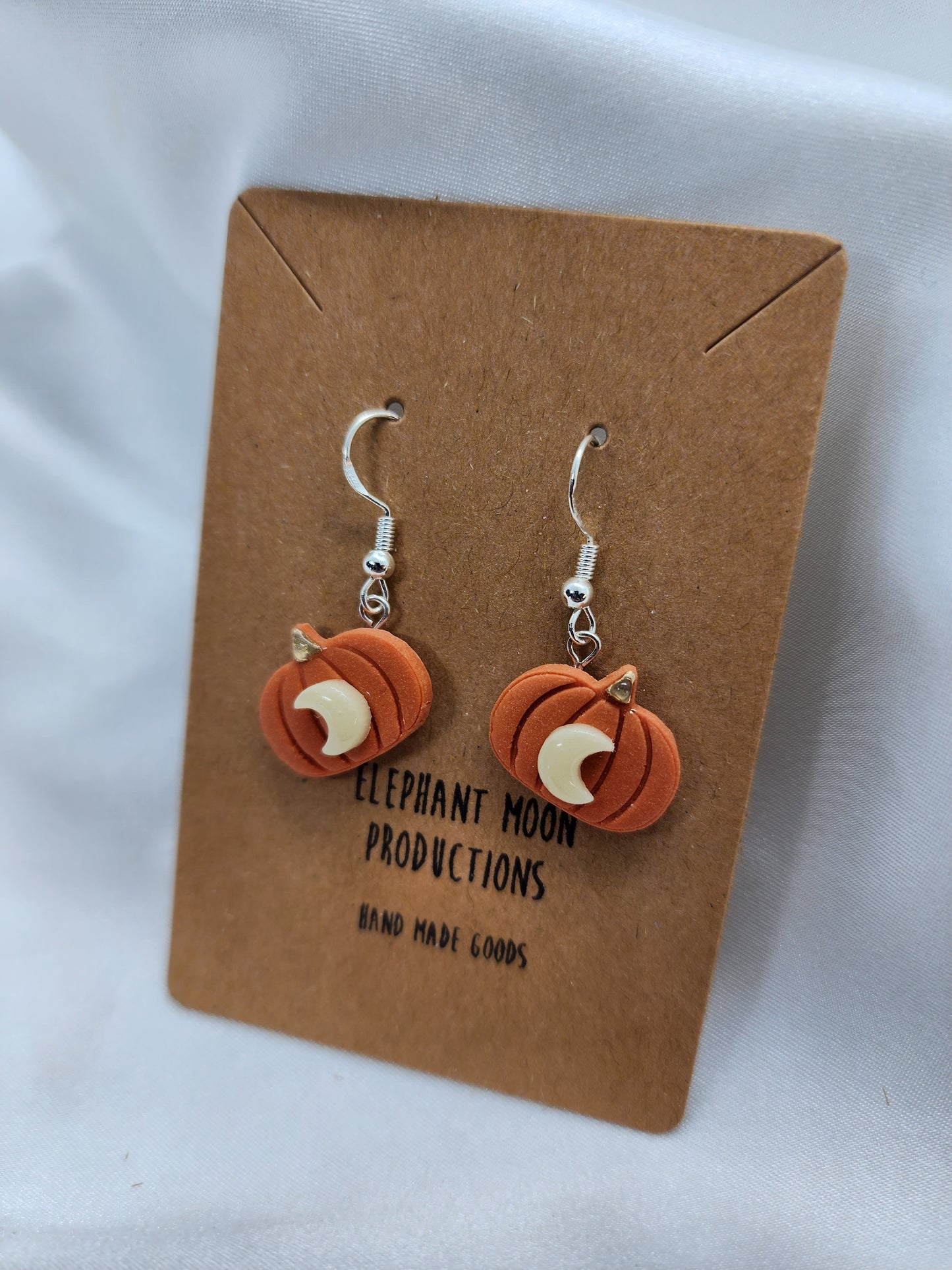 Pumpkin Moon Earrings