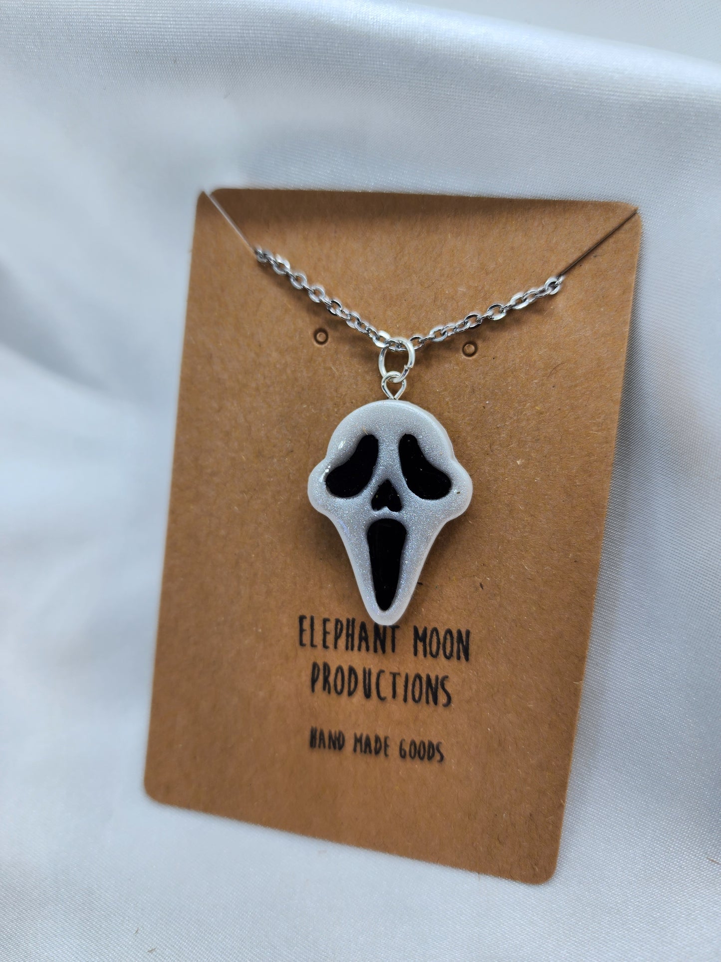 Ghostface Clay Necklace