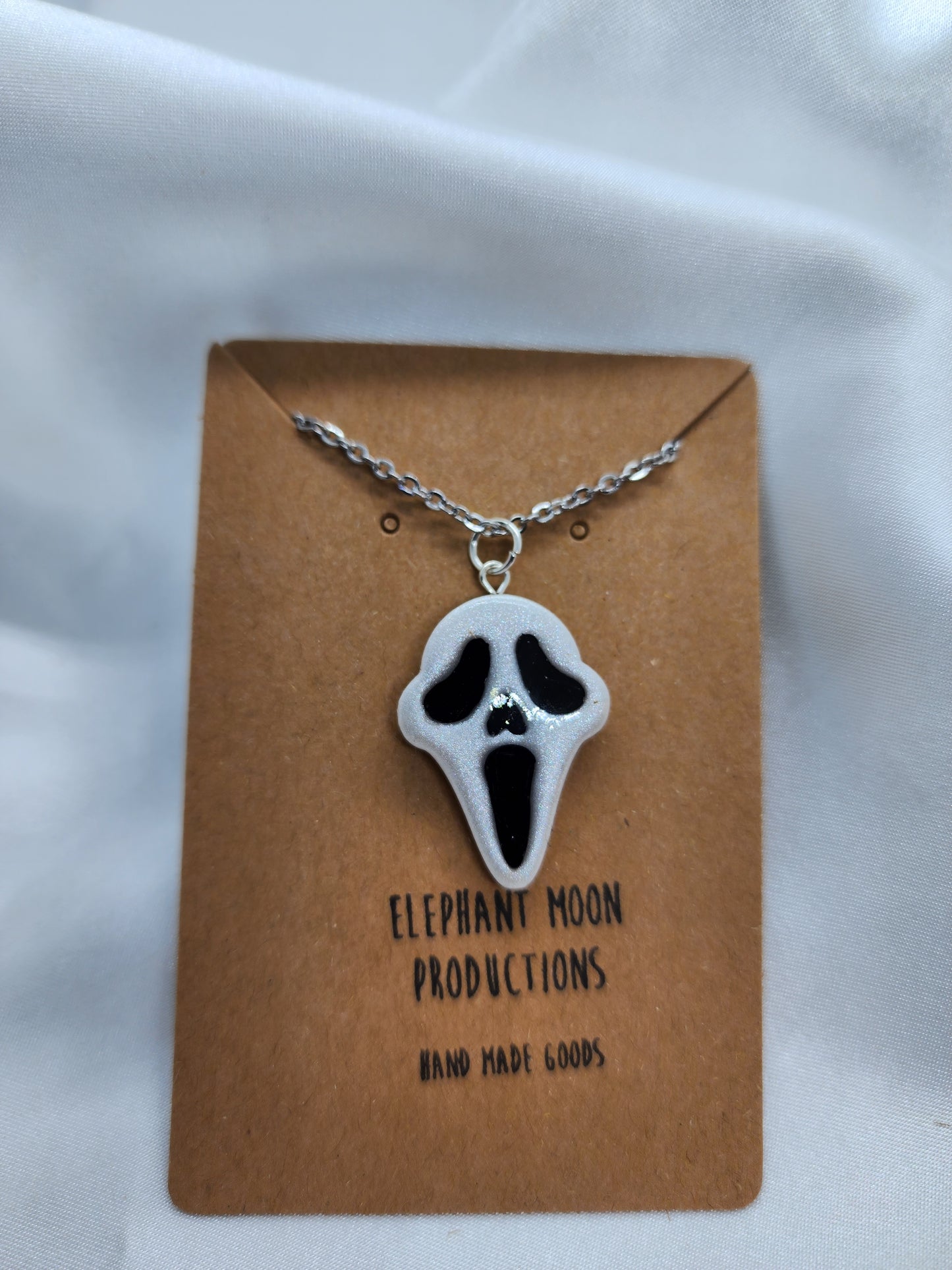 Ghostface Clay Necklace