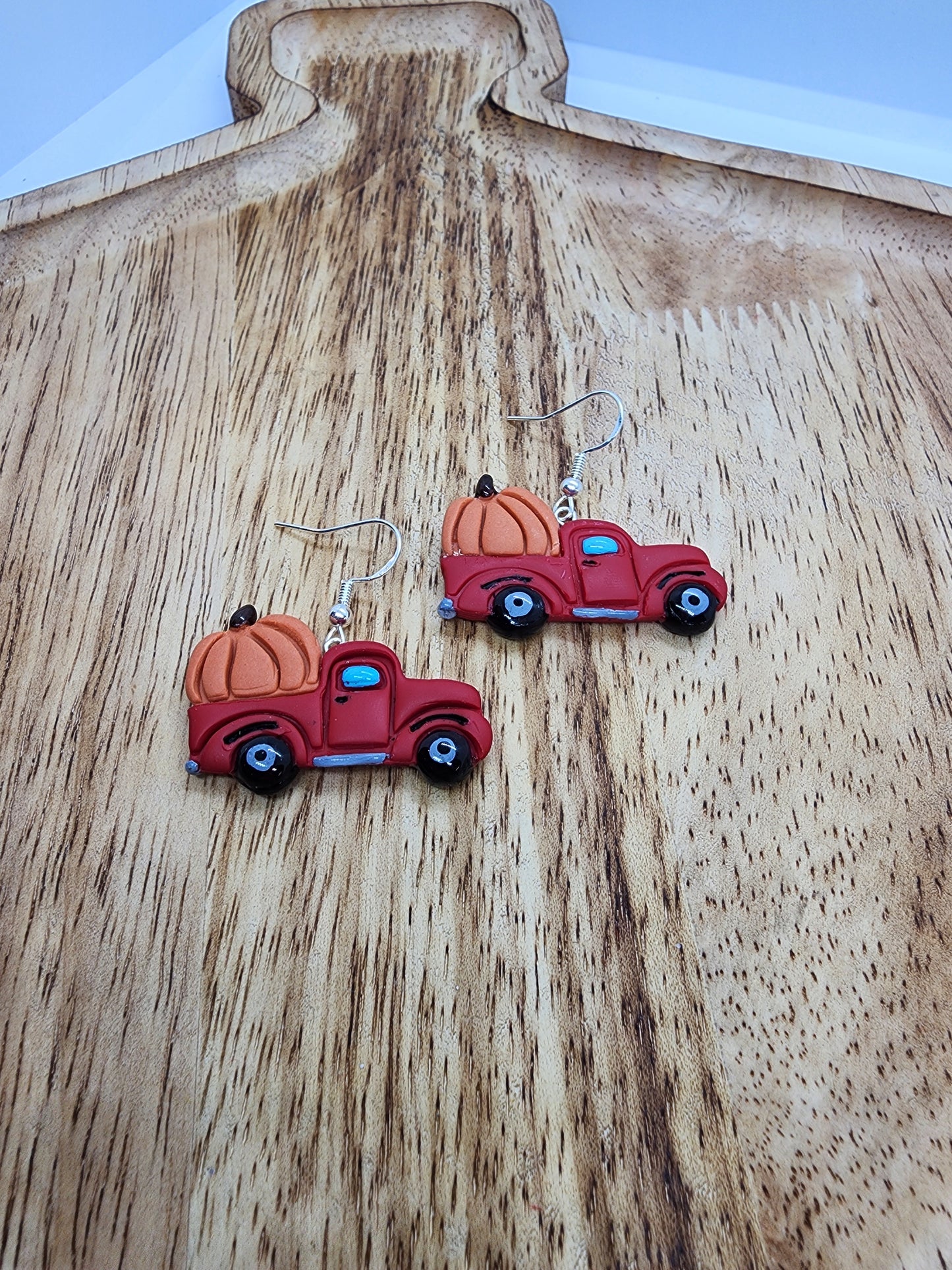 Pumpkin Truckin' Earrrings