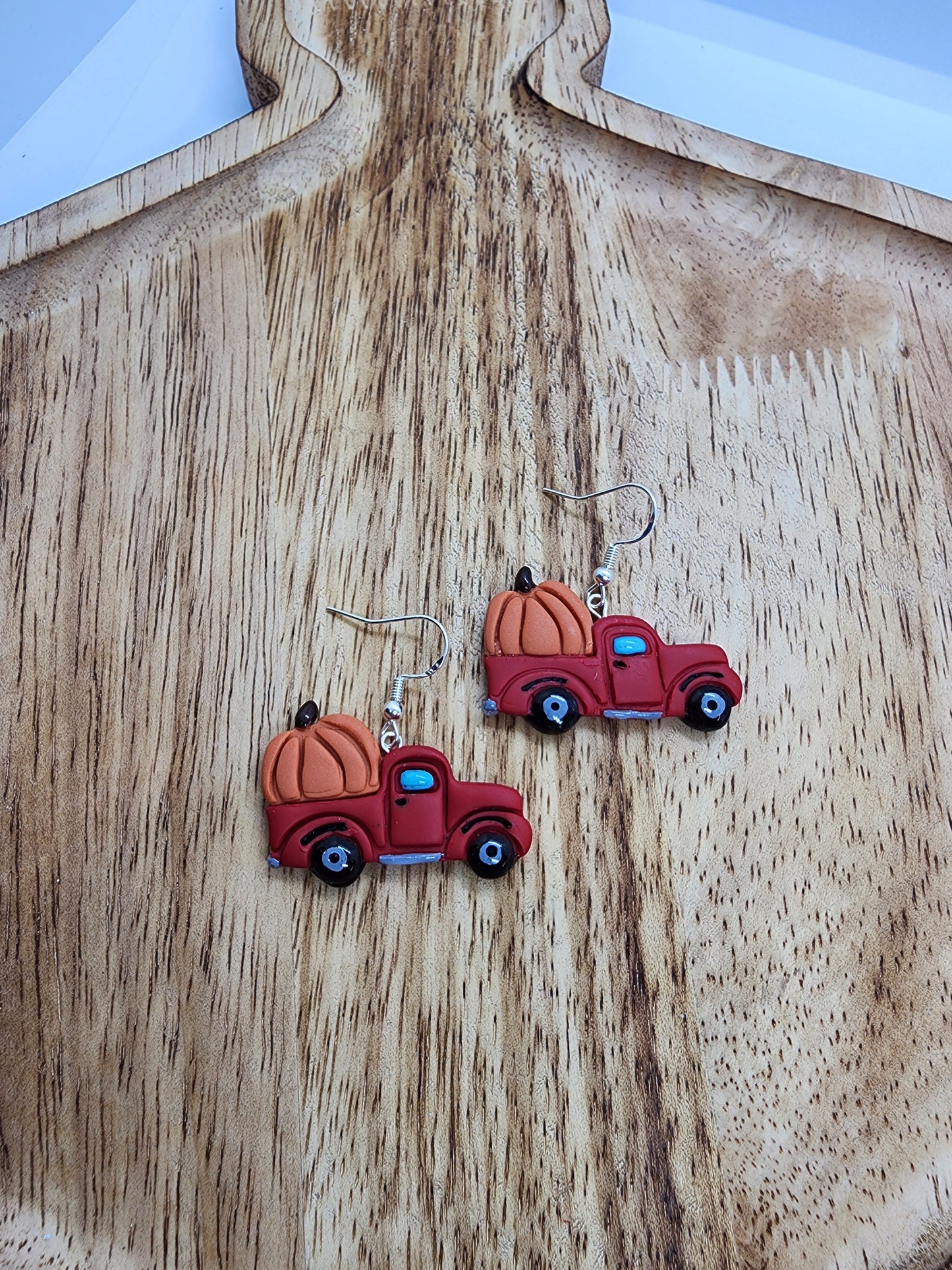 Pumpkin Truckin' Earrrings