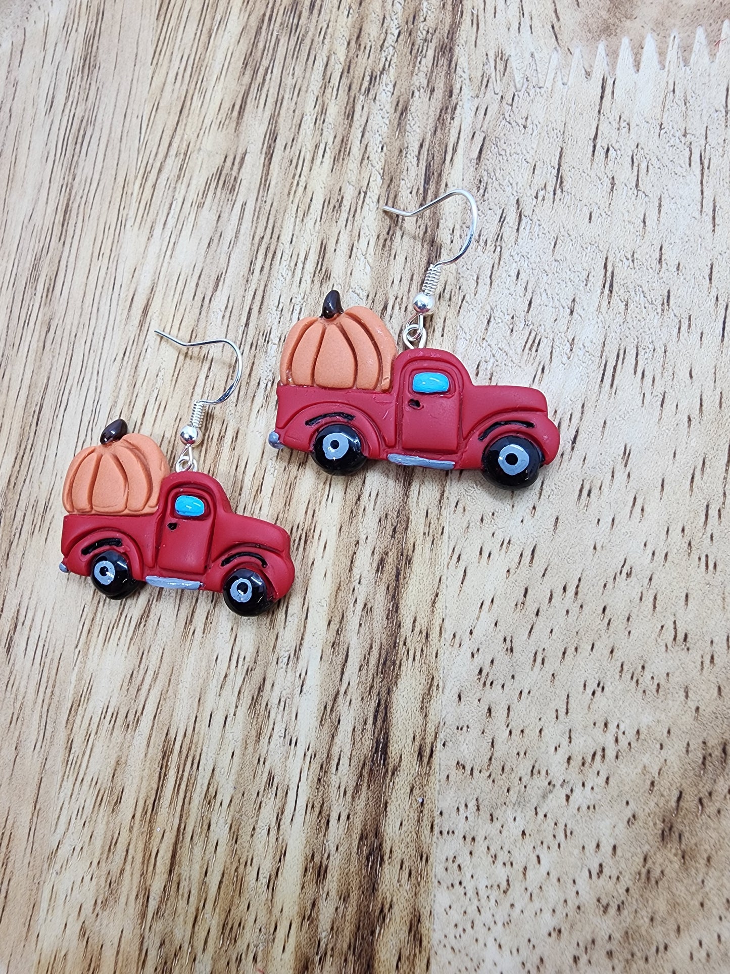 Pumpkin Truckin' Earrrings