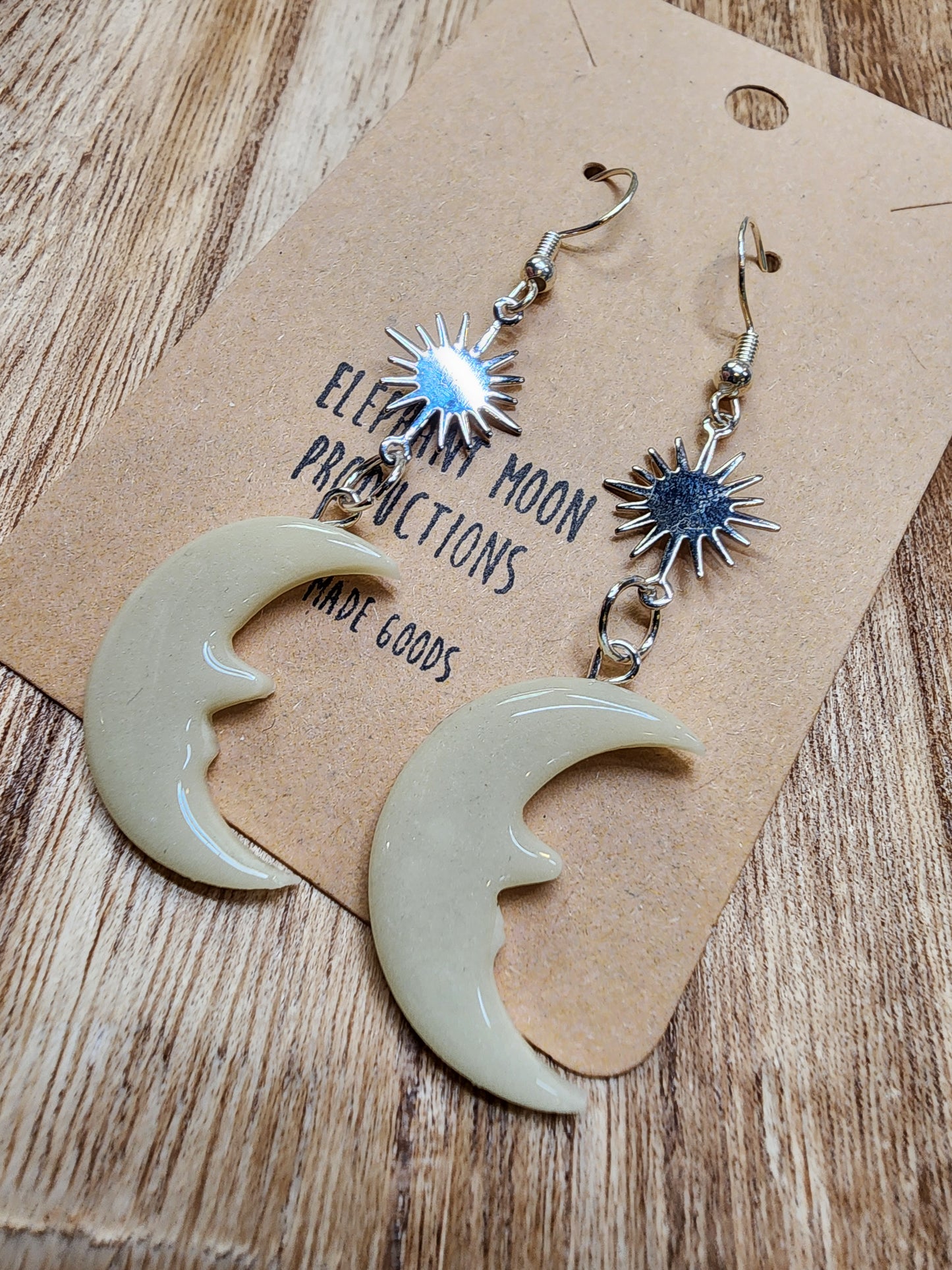 Moon & Sun Glow in the Dark Earrings
