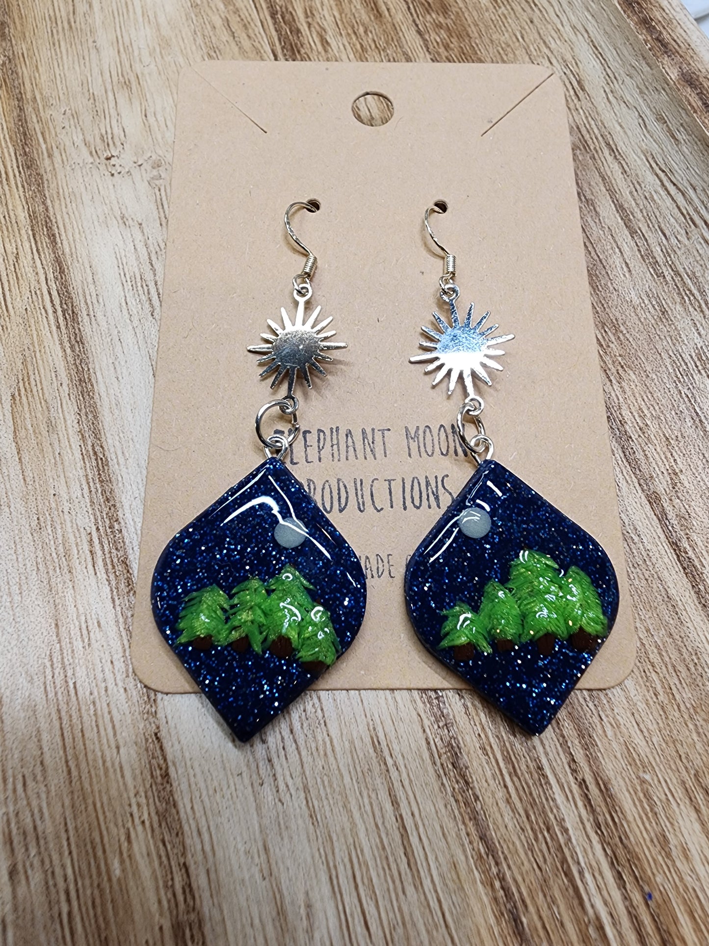 Night Sky in the Forrest Earrings
