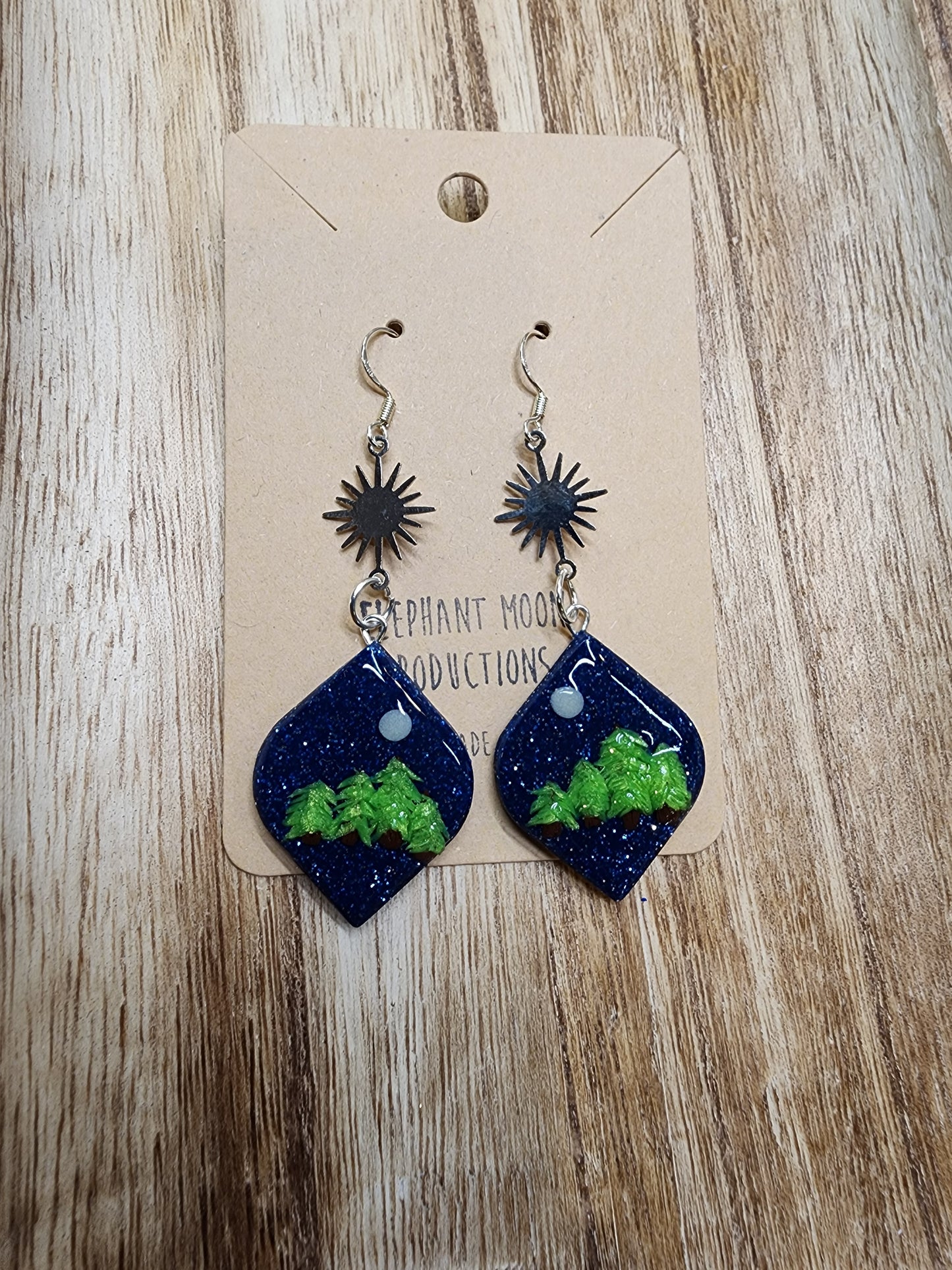 Night Sky in the Forrest Earrings