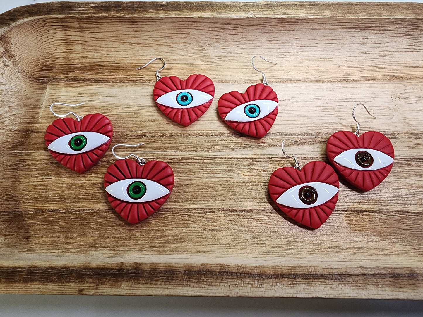 Green Eyed Monster Earrings