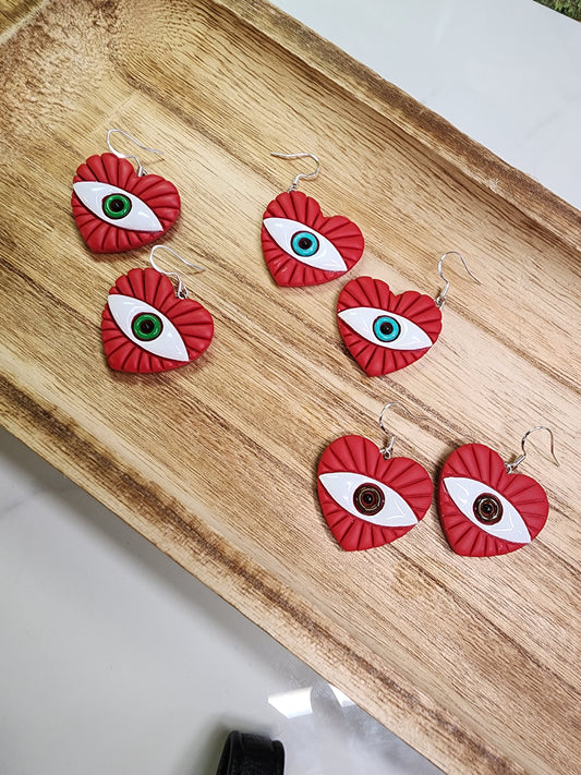 Green Eyed Monster Earrings