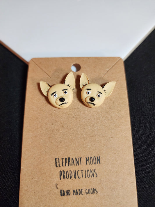 Chihuahua Puppy Stud Earrings
