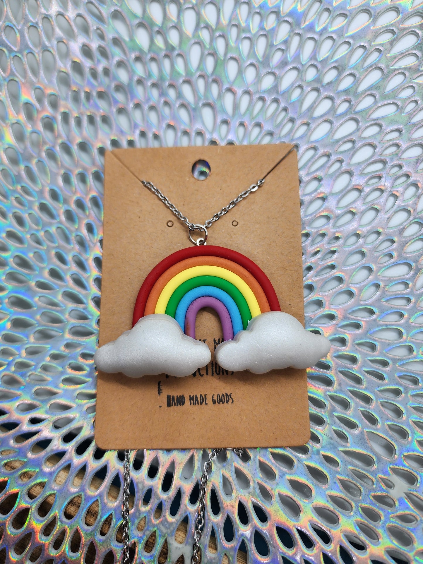Rainbow Necklace Handmade