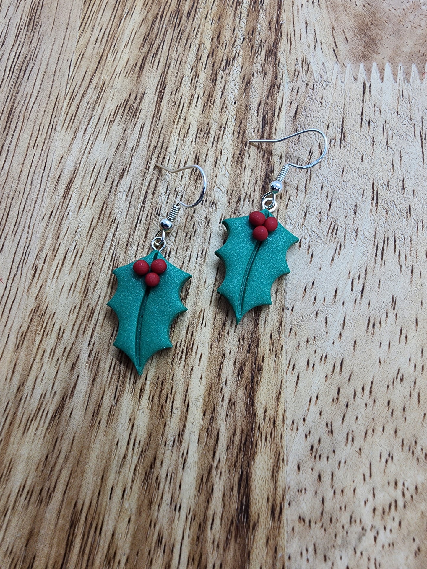 Holly Leaf Earrings