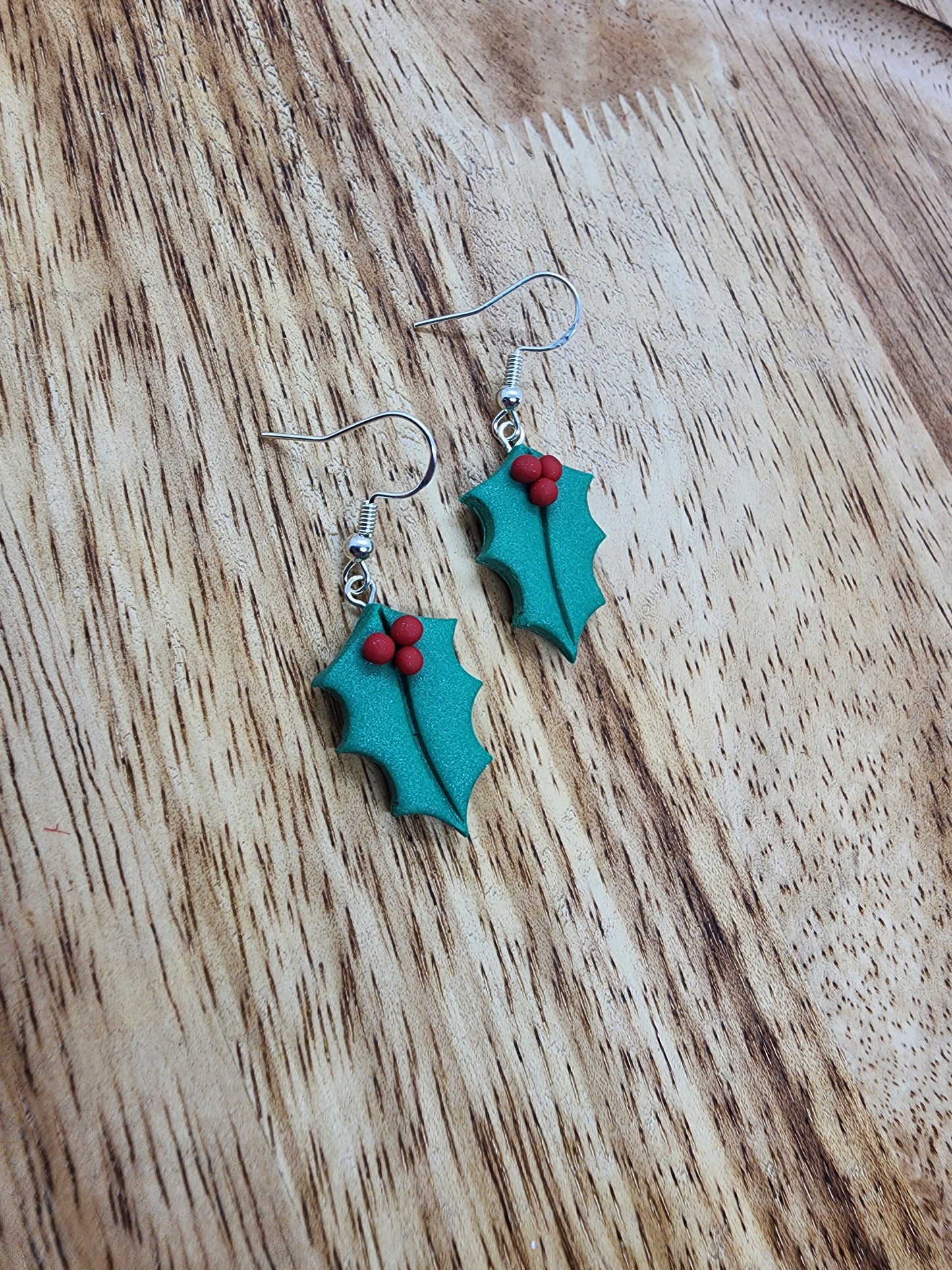 Holly Leaf Earrings