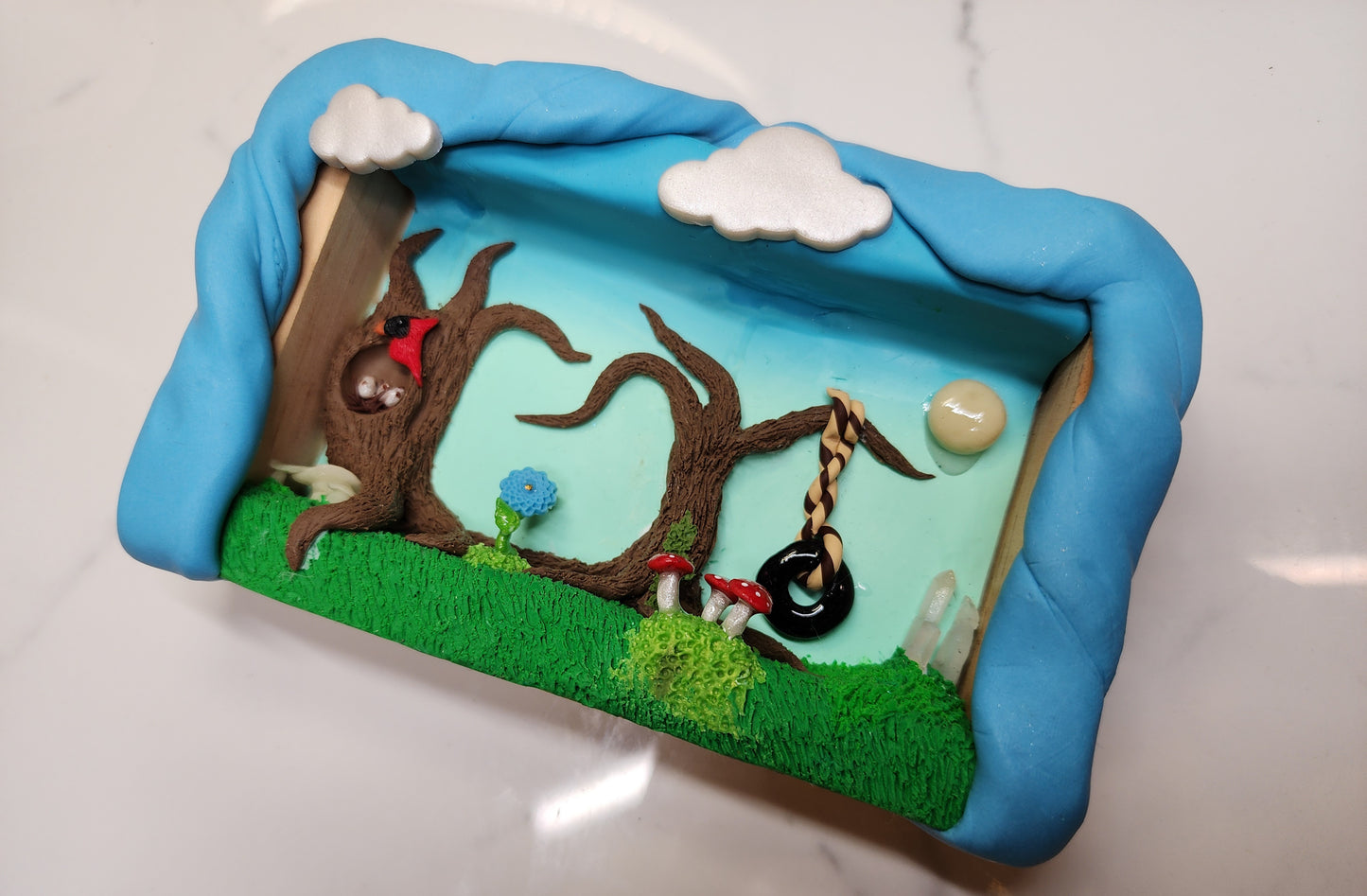 Backyard Magic Scenery Sculpture Art