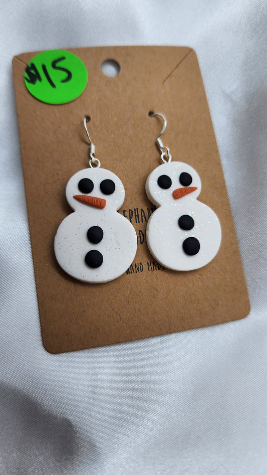 Snowman Earrings