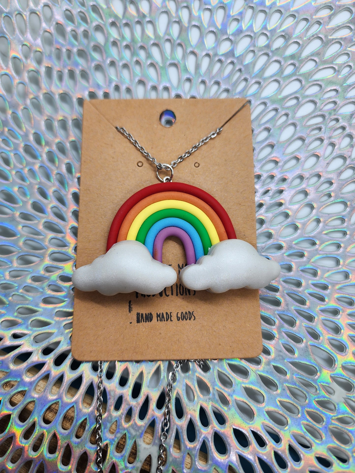 Rainbow Necklace Handmade