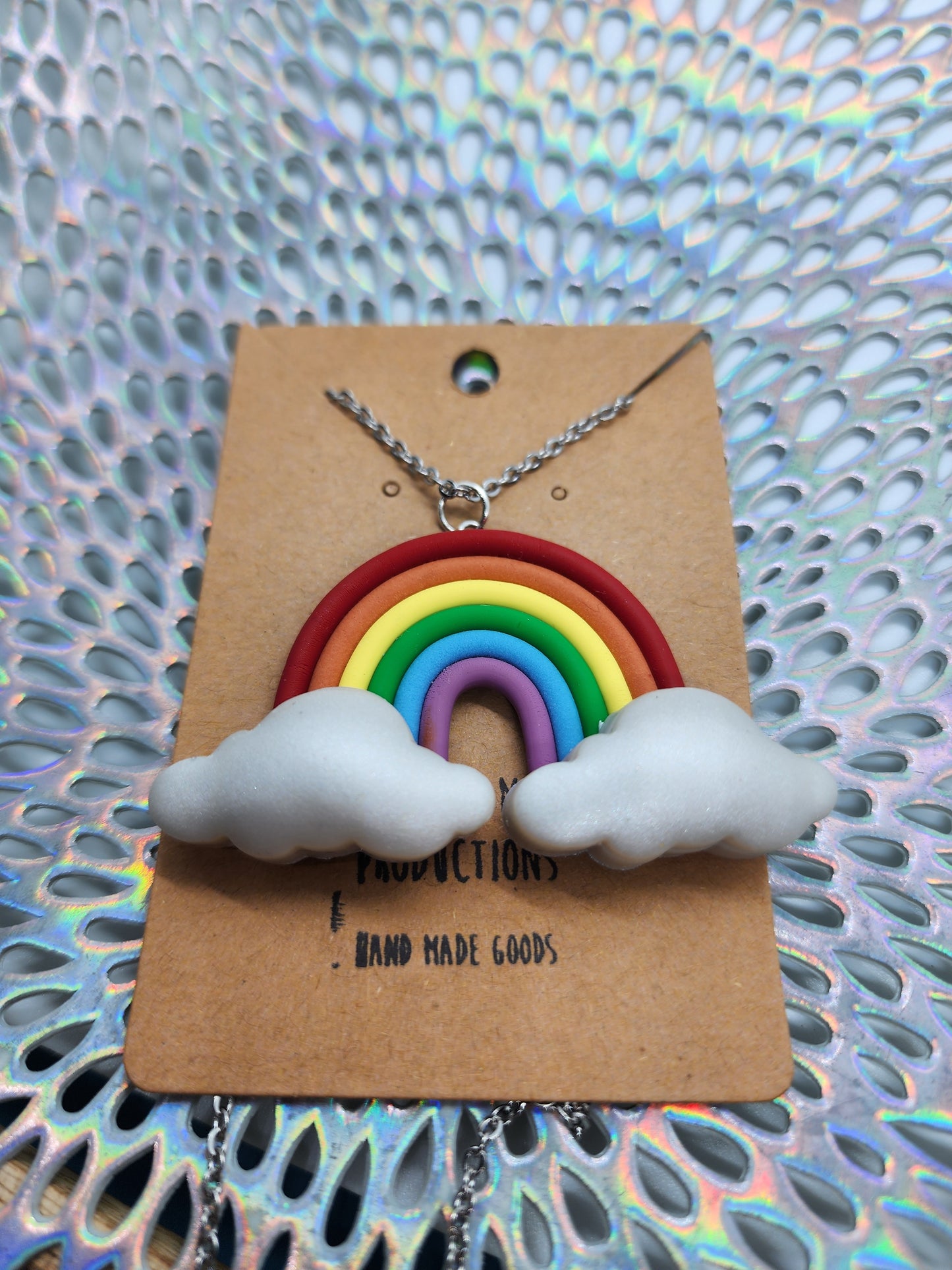 Rainbow Necklace Handmade