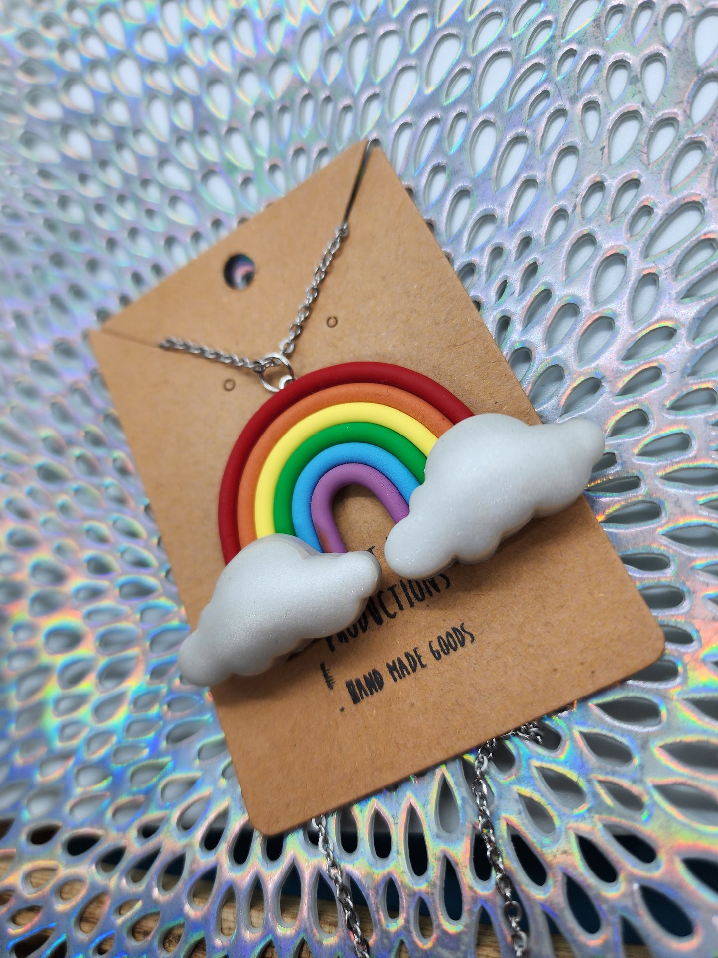 Rainbow Necklace Handmade