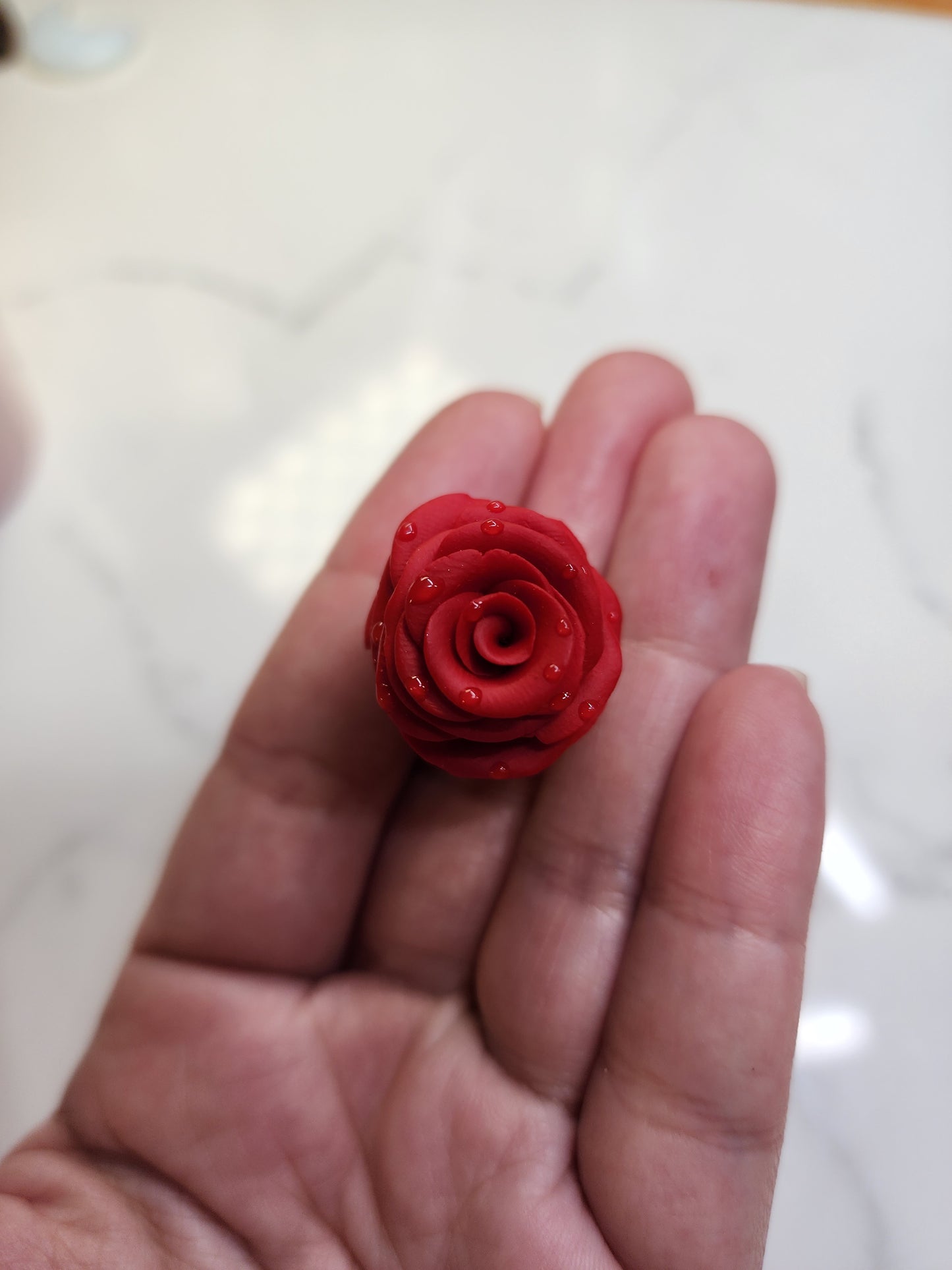 Red Rose Brooch/ Pin