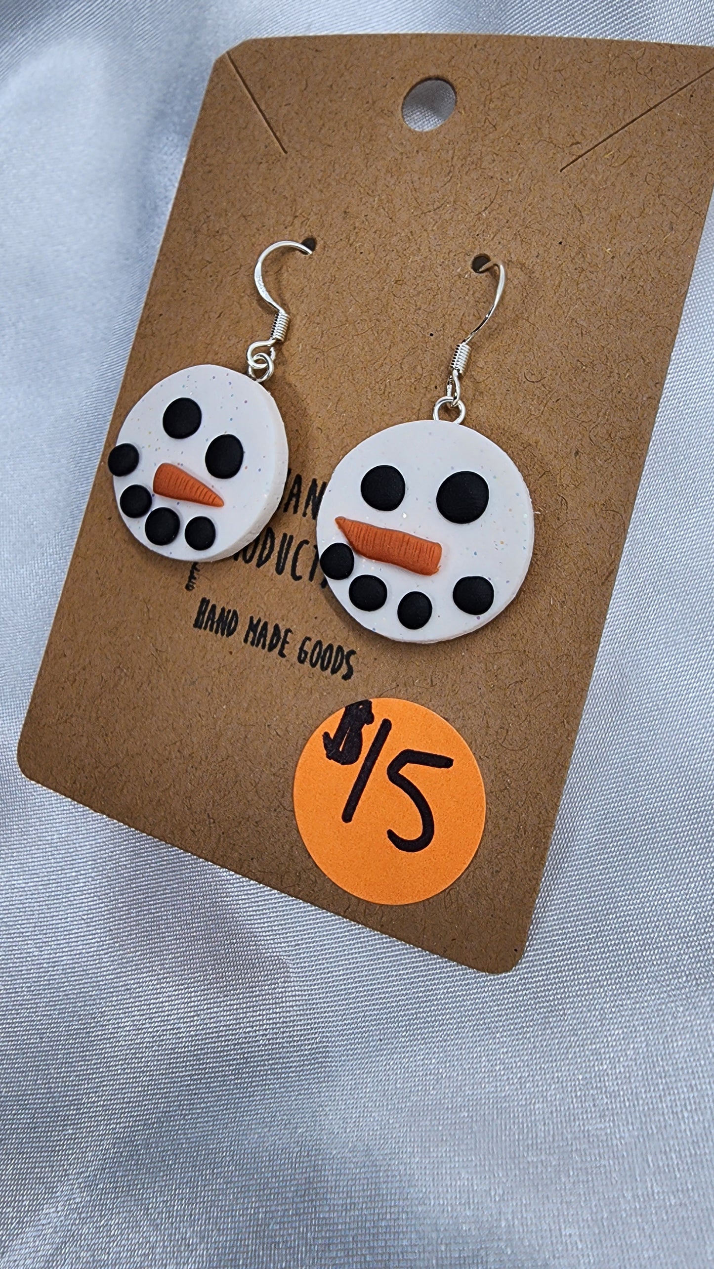 Snowman Hook Earrings