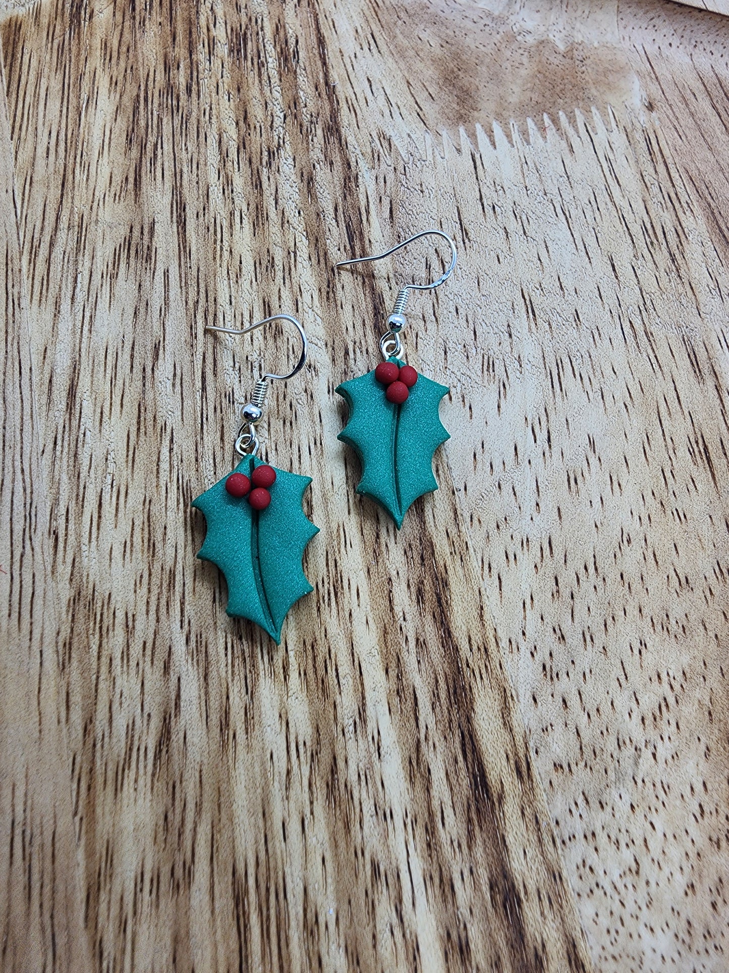 Holly Leaf Earrings