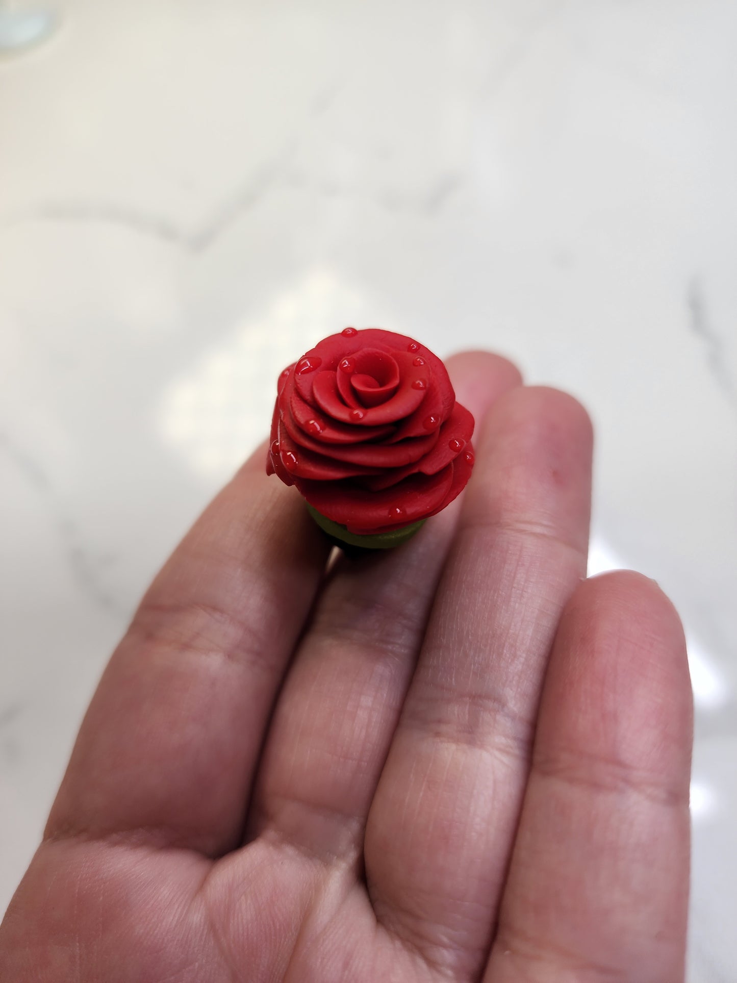 Red Rose Brooch/ Pin