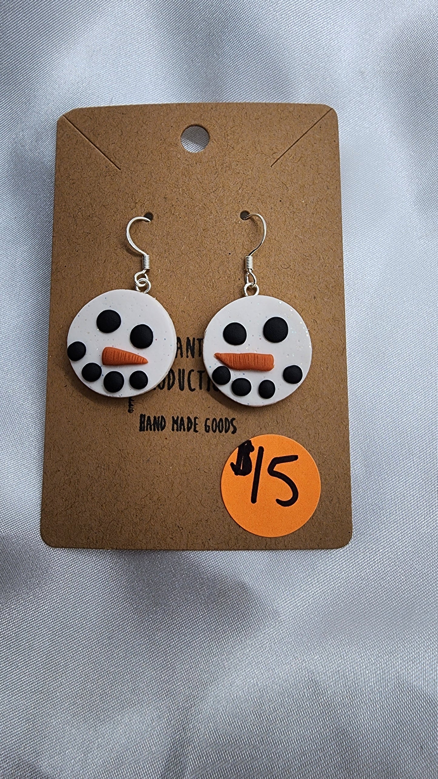 Snowman Hook Earrings