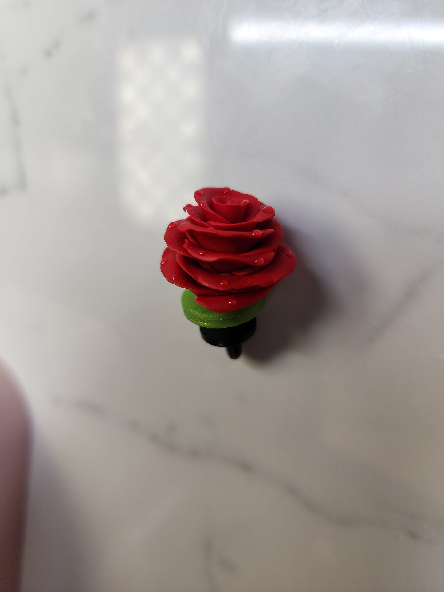 Red Rose Brooch/ Pin