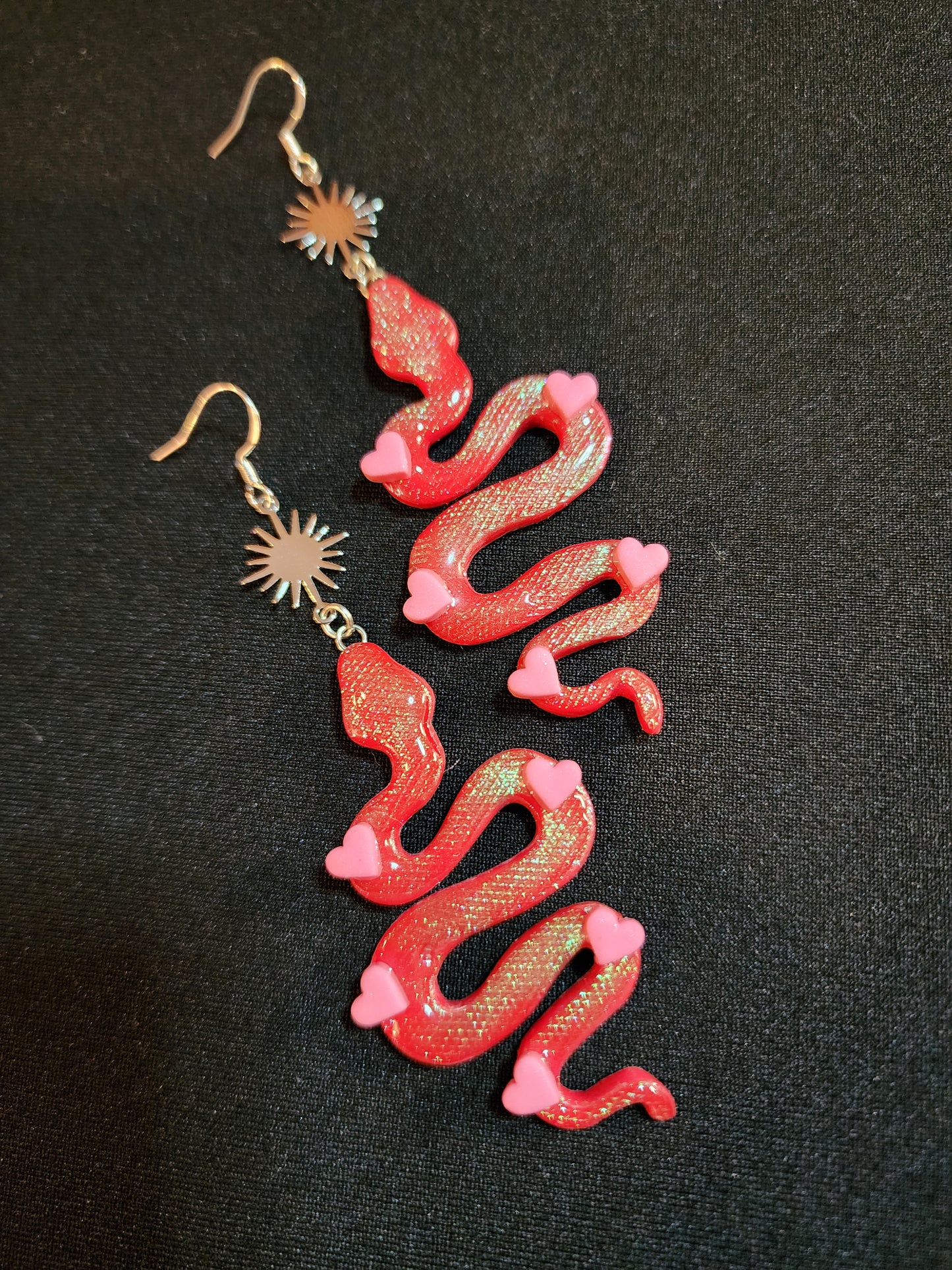 Heart Snake Earrings
