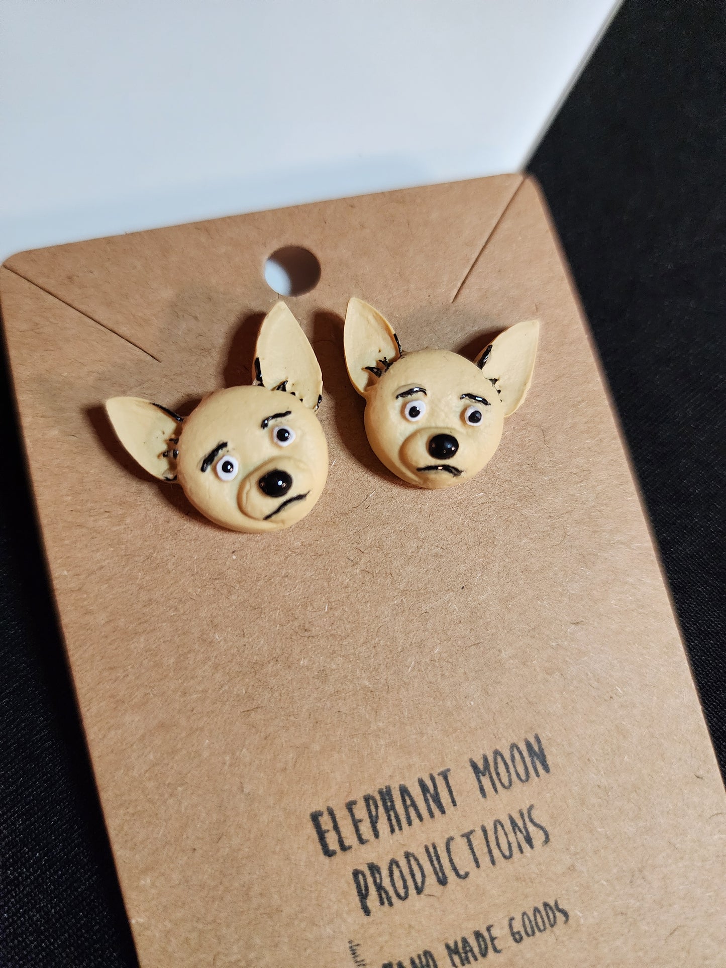 Chihuahua Puppy Stud Earrings