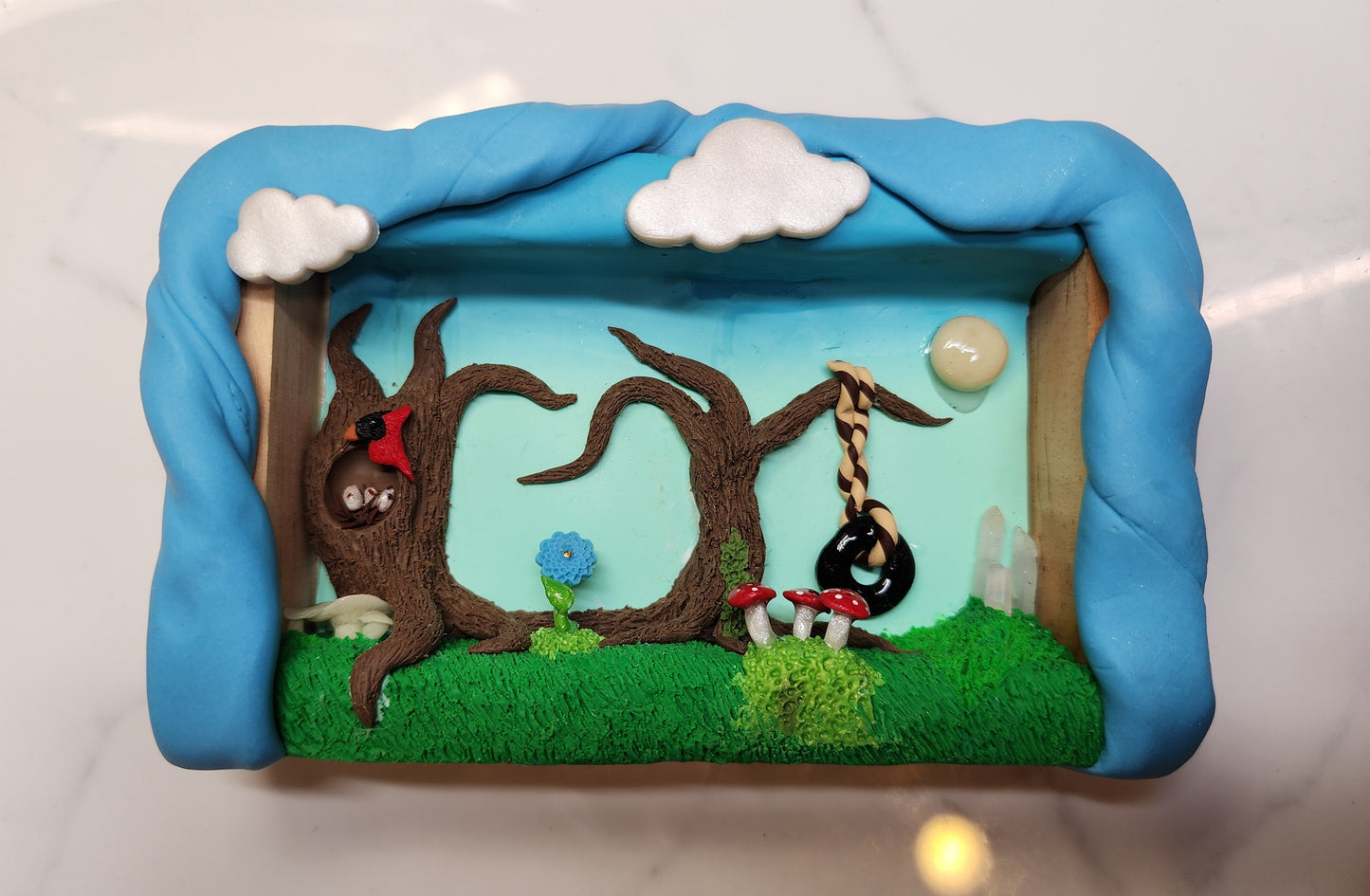 Backyard Magic Scenery Sculpture Art