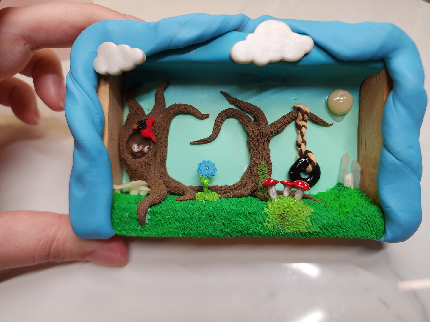 Backyard Magic Scenery Sculpture Art