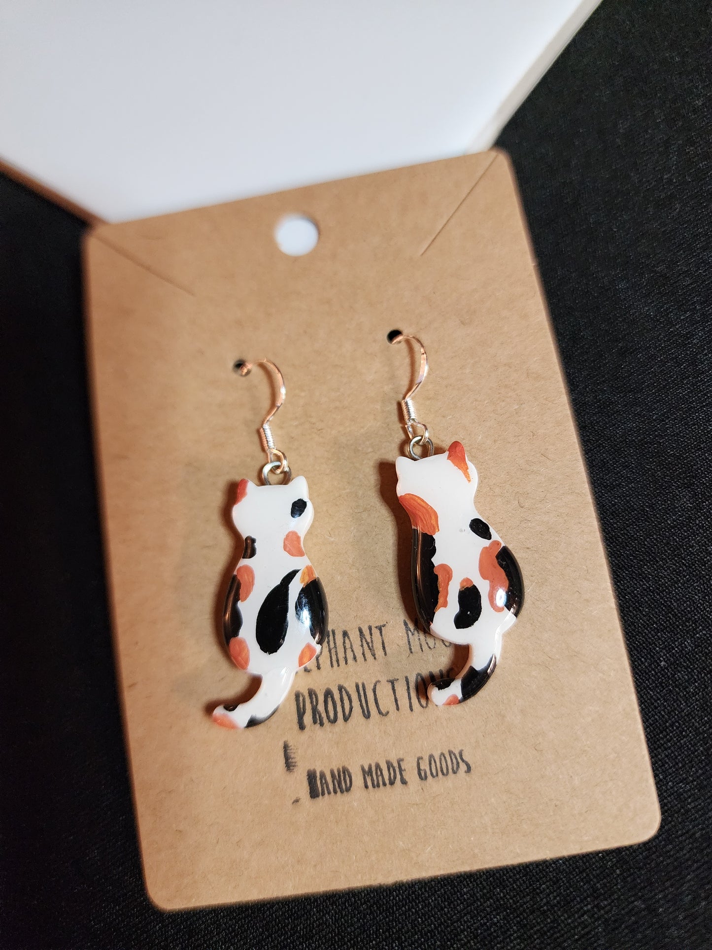 Calico Cat Earrings