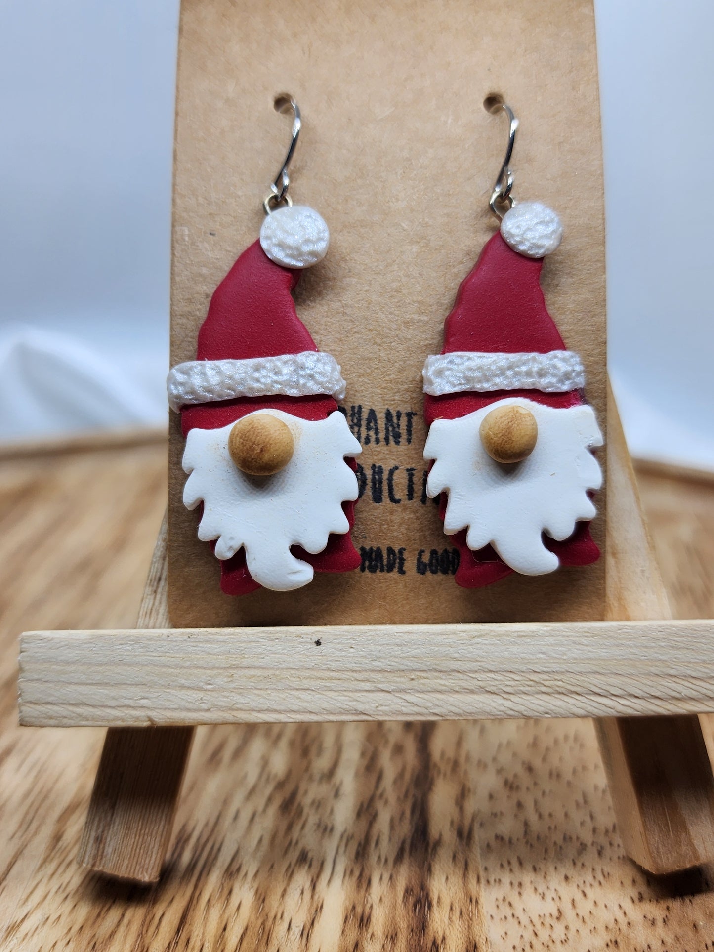 Santa Gnome Earrings