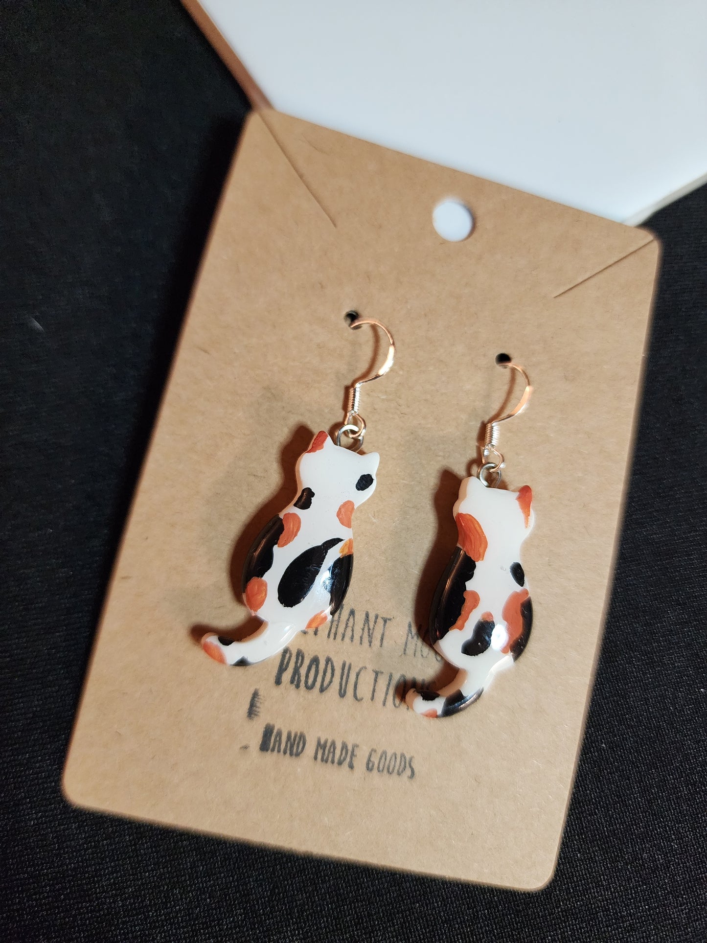 Calico Cat Earrings