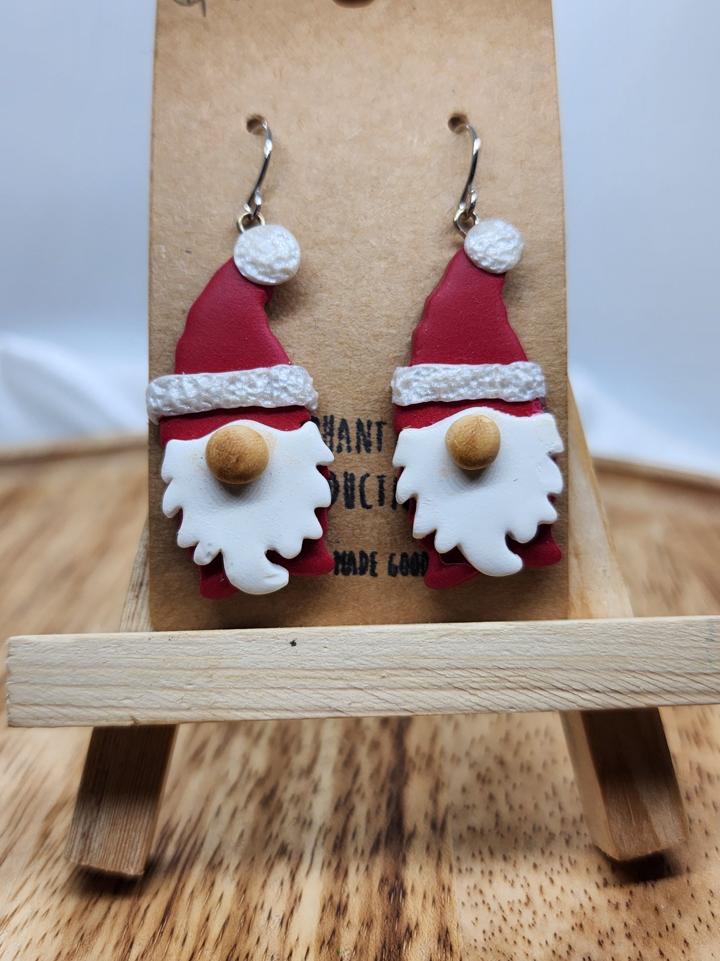Santa Gnome Earrings