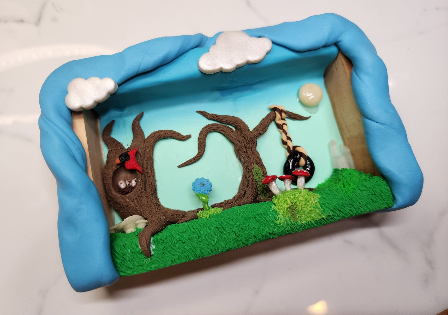 Backyard Magic Scenery Sculpture Art