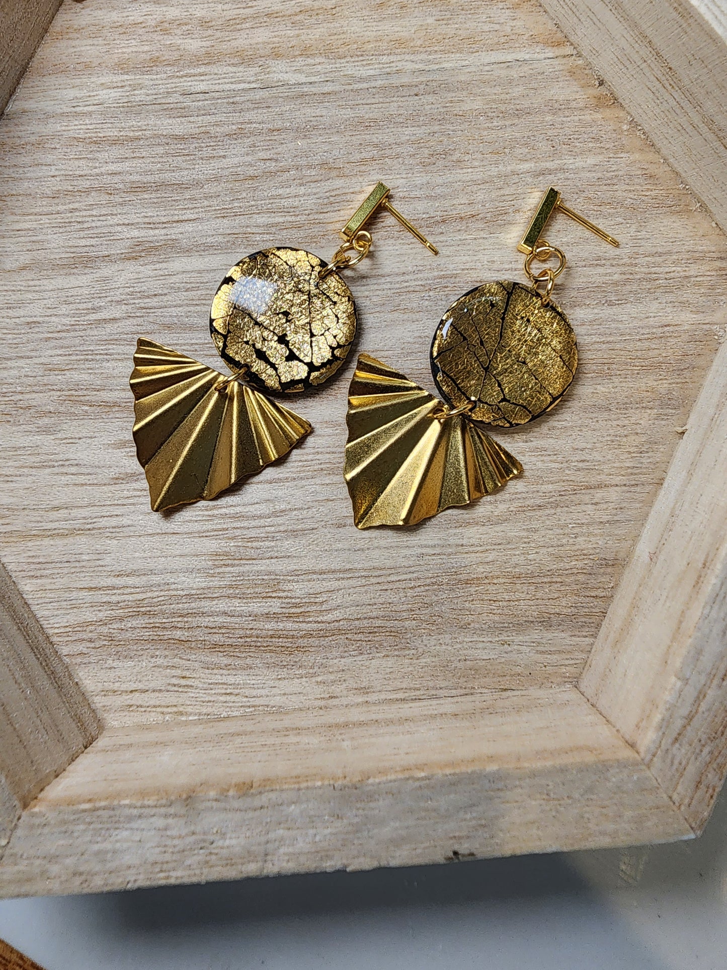 Gorgeous Golden Dangle Earrings