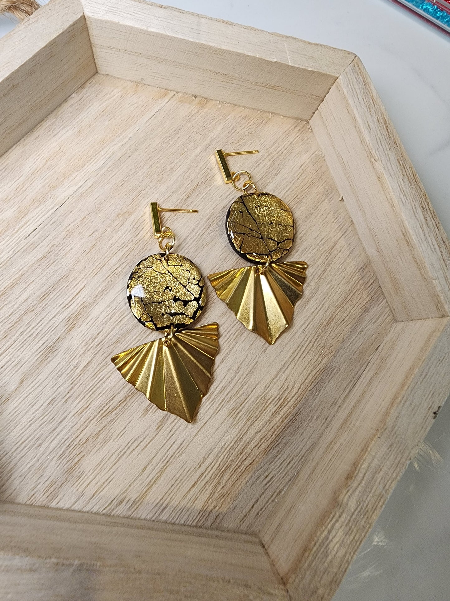 Gorgeous Golden Dangle Earrings