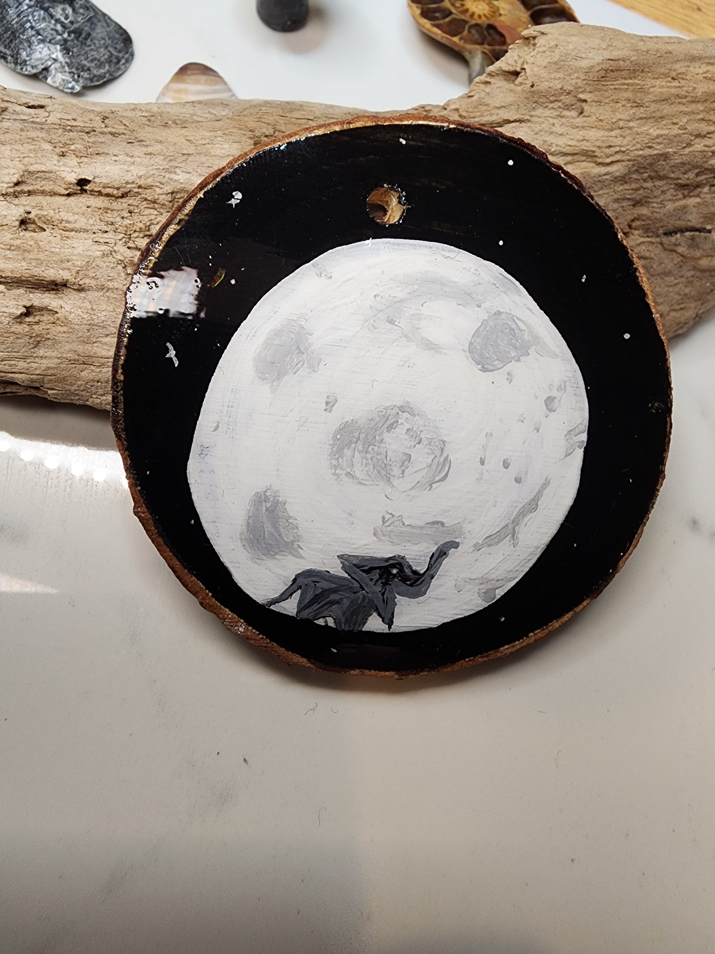 Elephant Moon Mini Painting