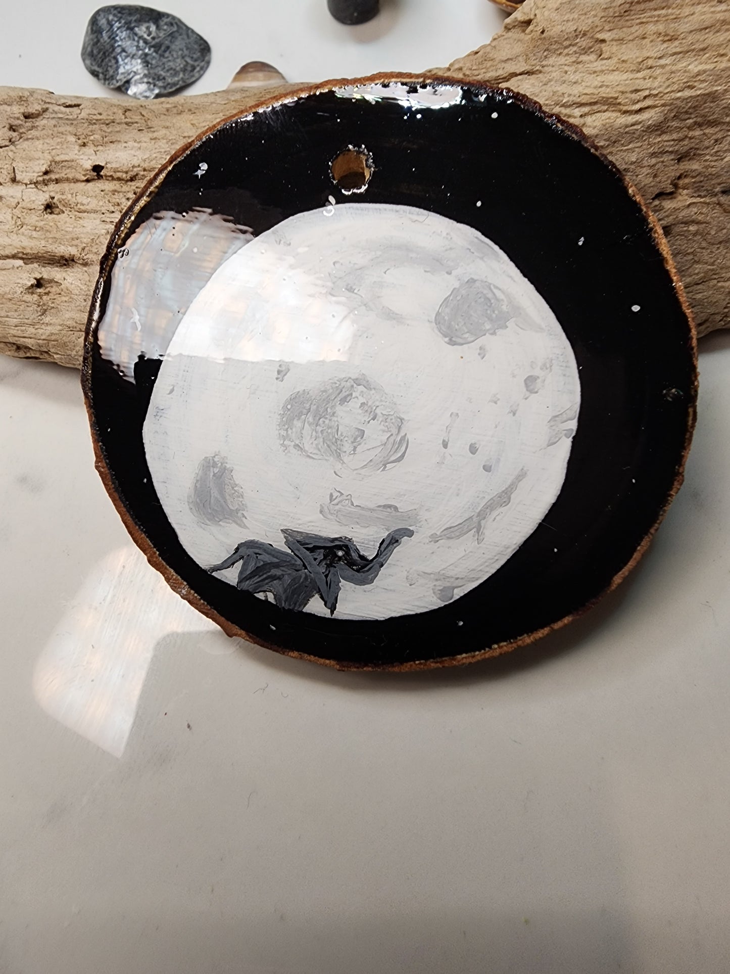 Elephant Moon Mini Painting